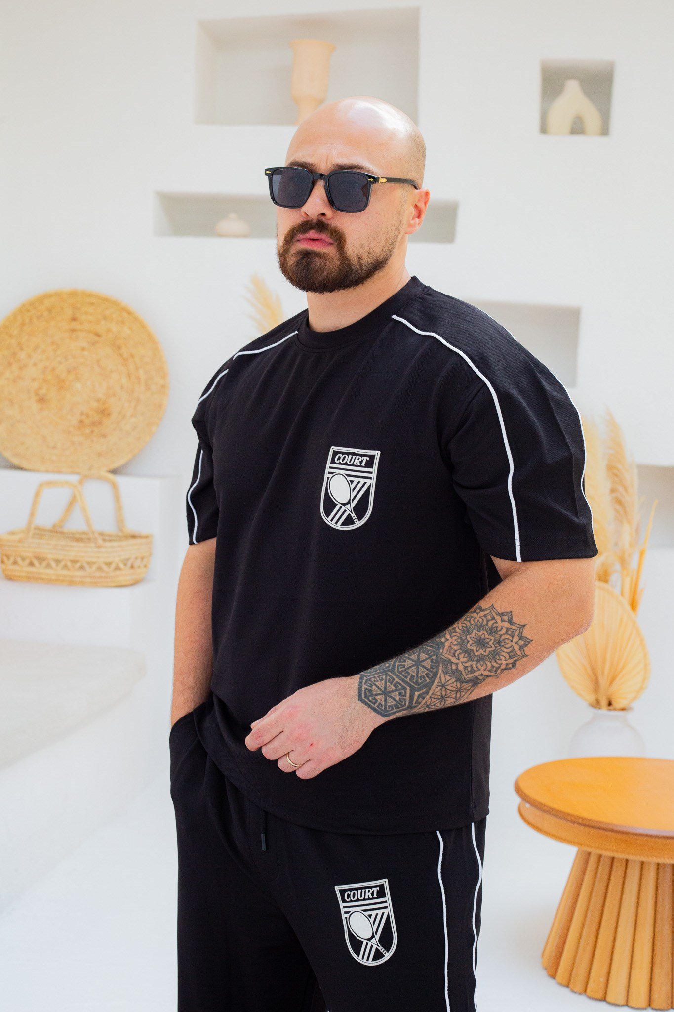 Arma Detaylı Biyeli Oversize Alt/Üst Takım (TKS57)
