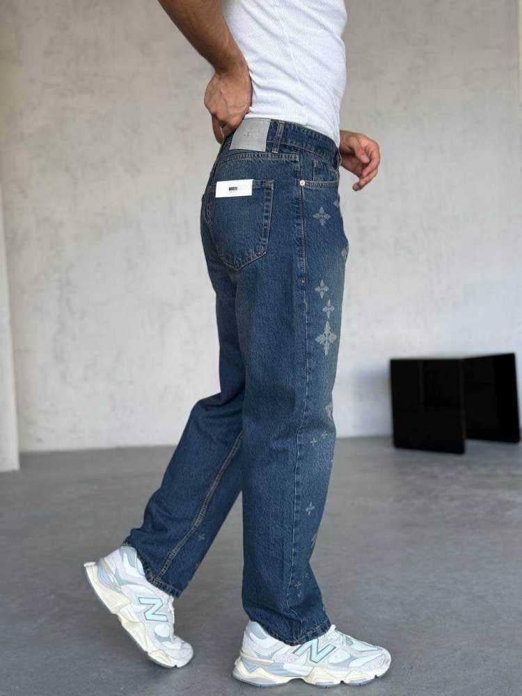 Baggy Kalıp Baskılı Jean (KO55)