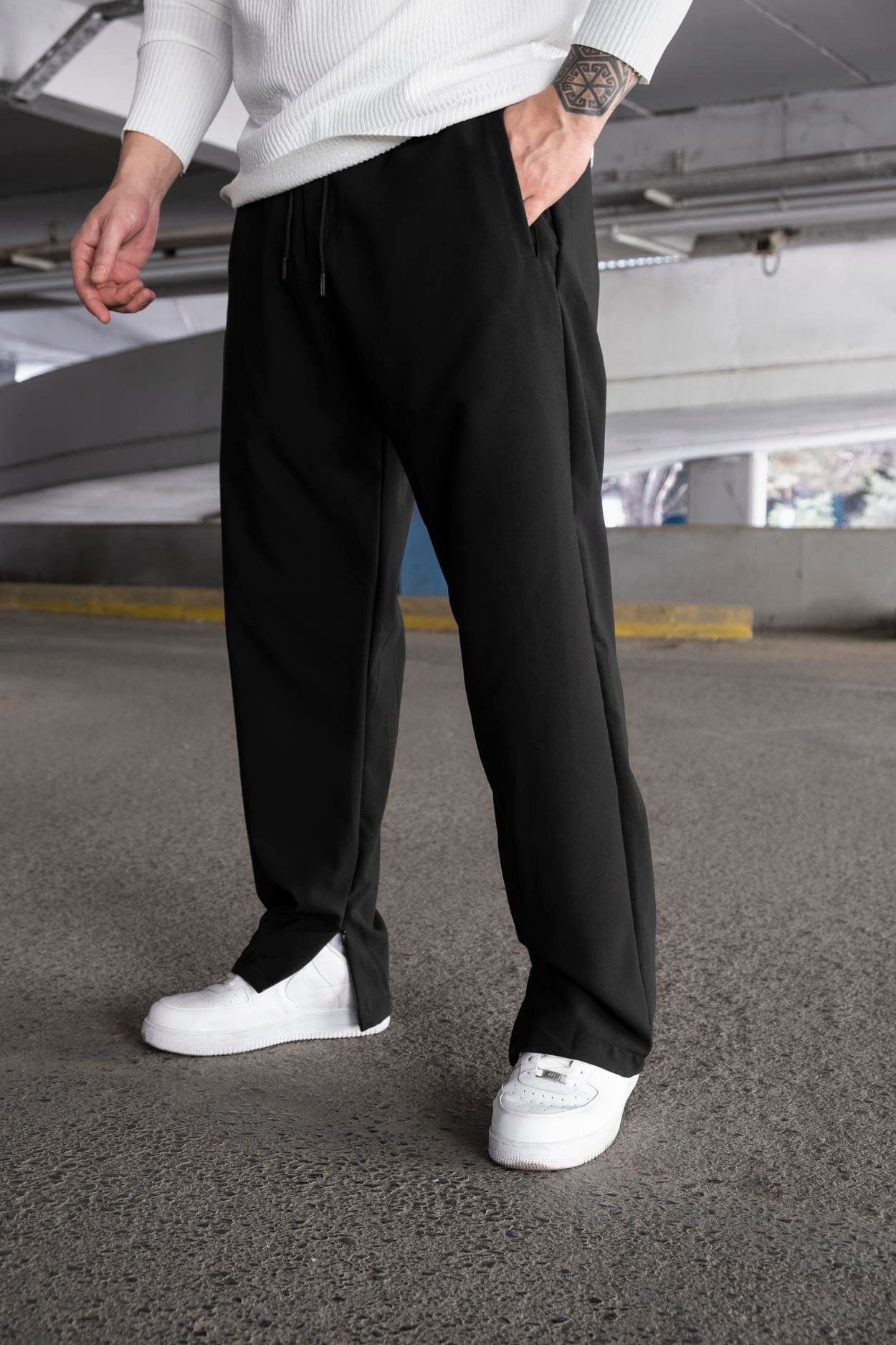 Baggy Kalıp Fermuar Detaylı Jogger (JGS04)