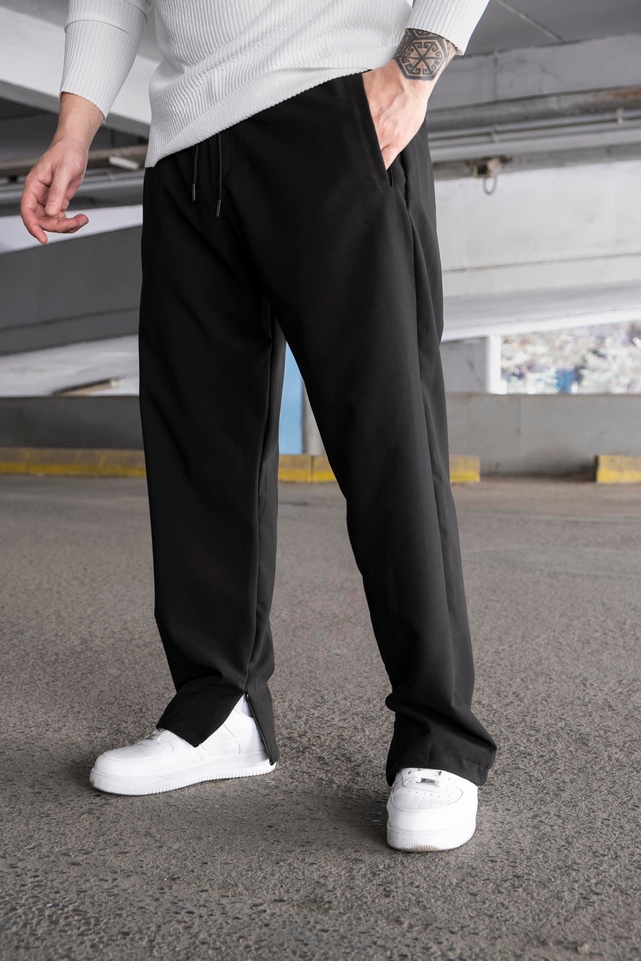 Baggy Kalıp Fermuar Detaylı Jogger (JGS04)