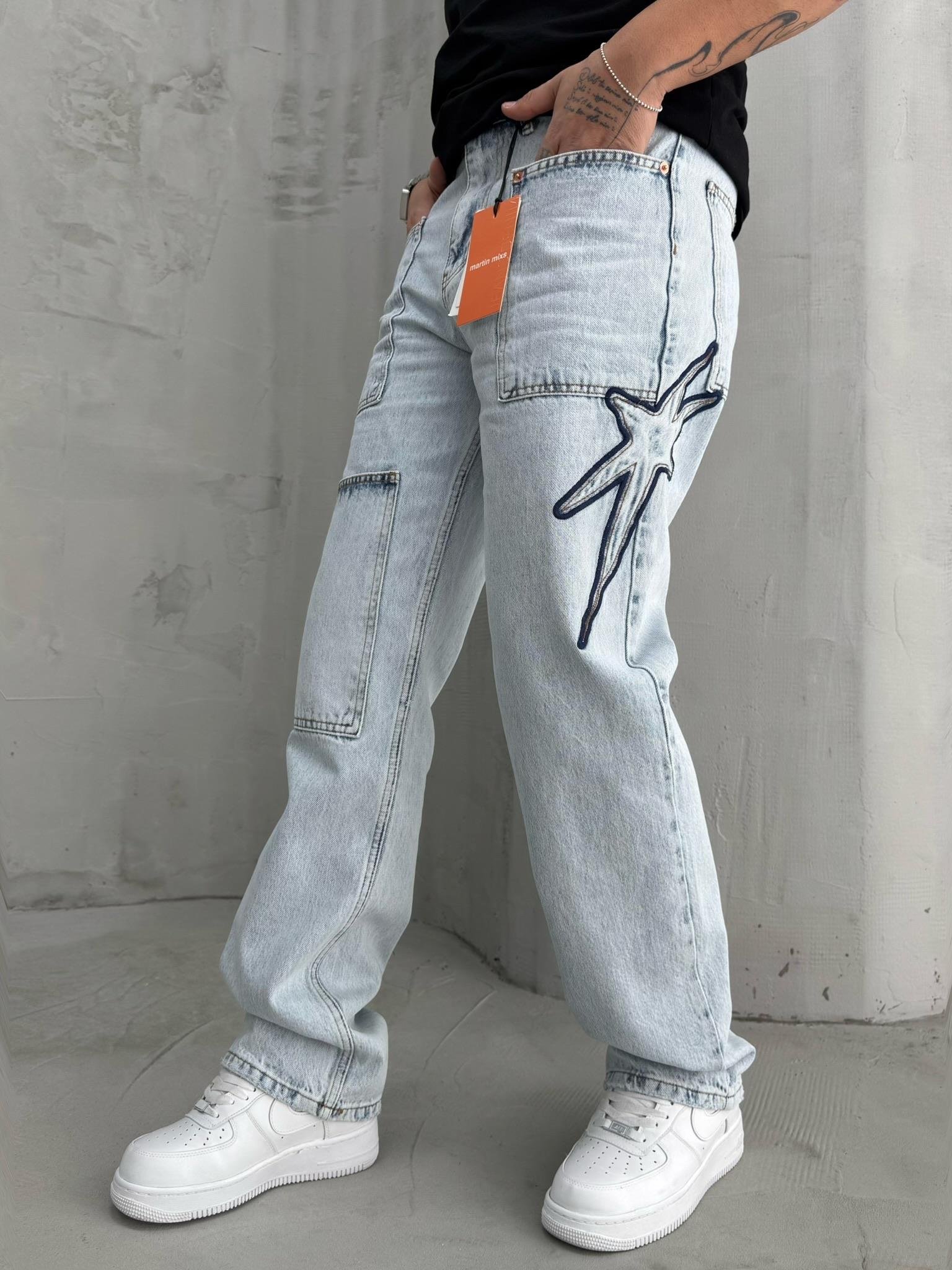 Baggy Kalıp Yıldız Jean (KO45)