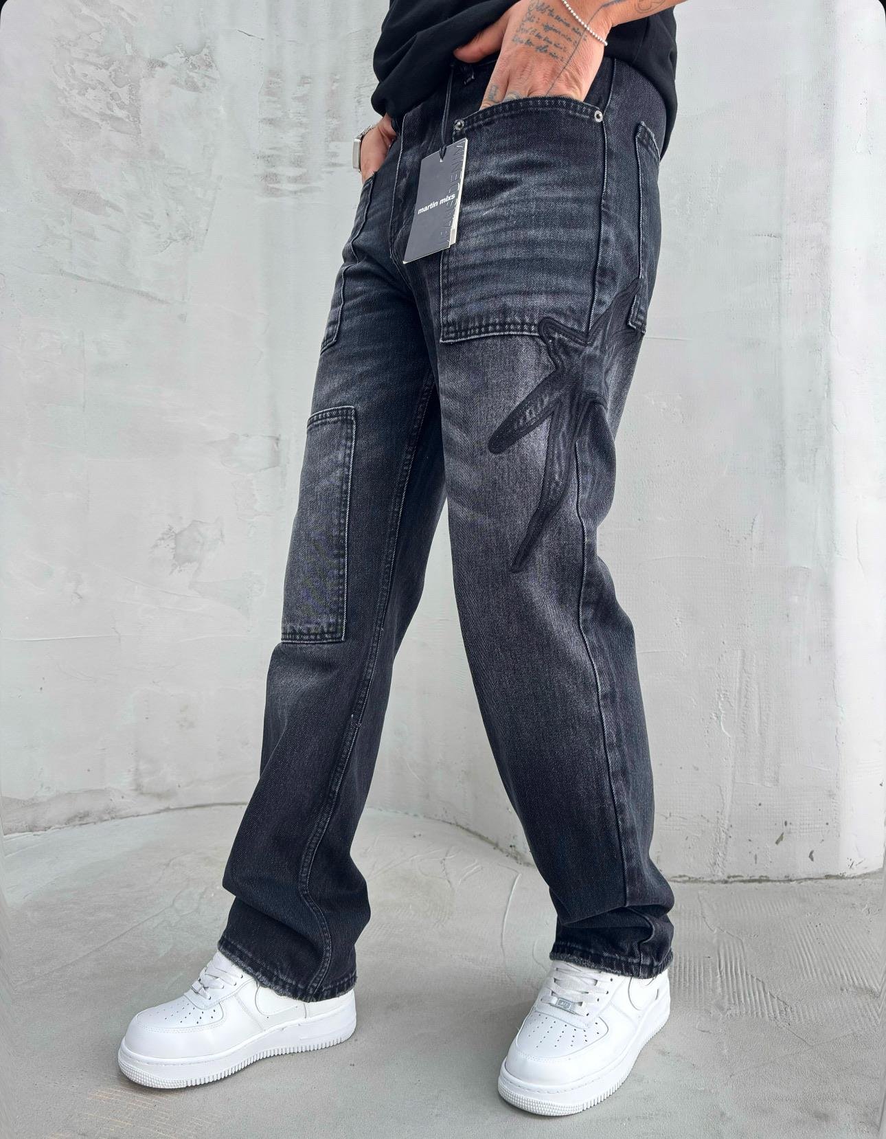 Baggy Kalıp Yıldız Jean (KO46)