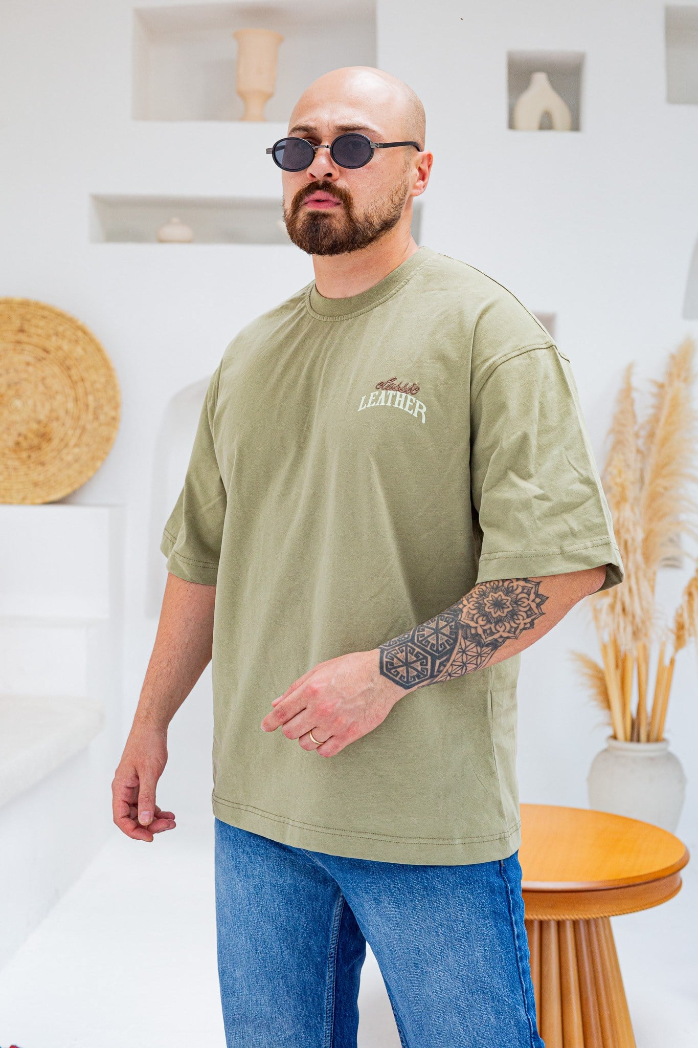 Baskı Nakış Detaylı Oversize T-Shirt (TSY96)