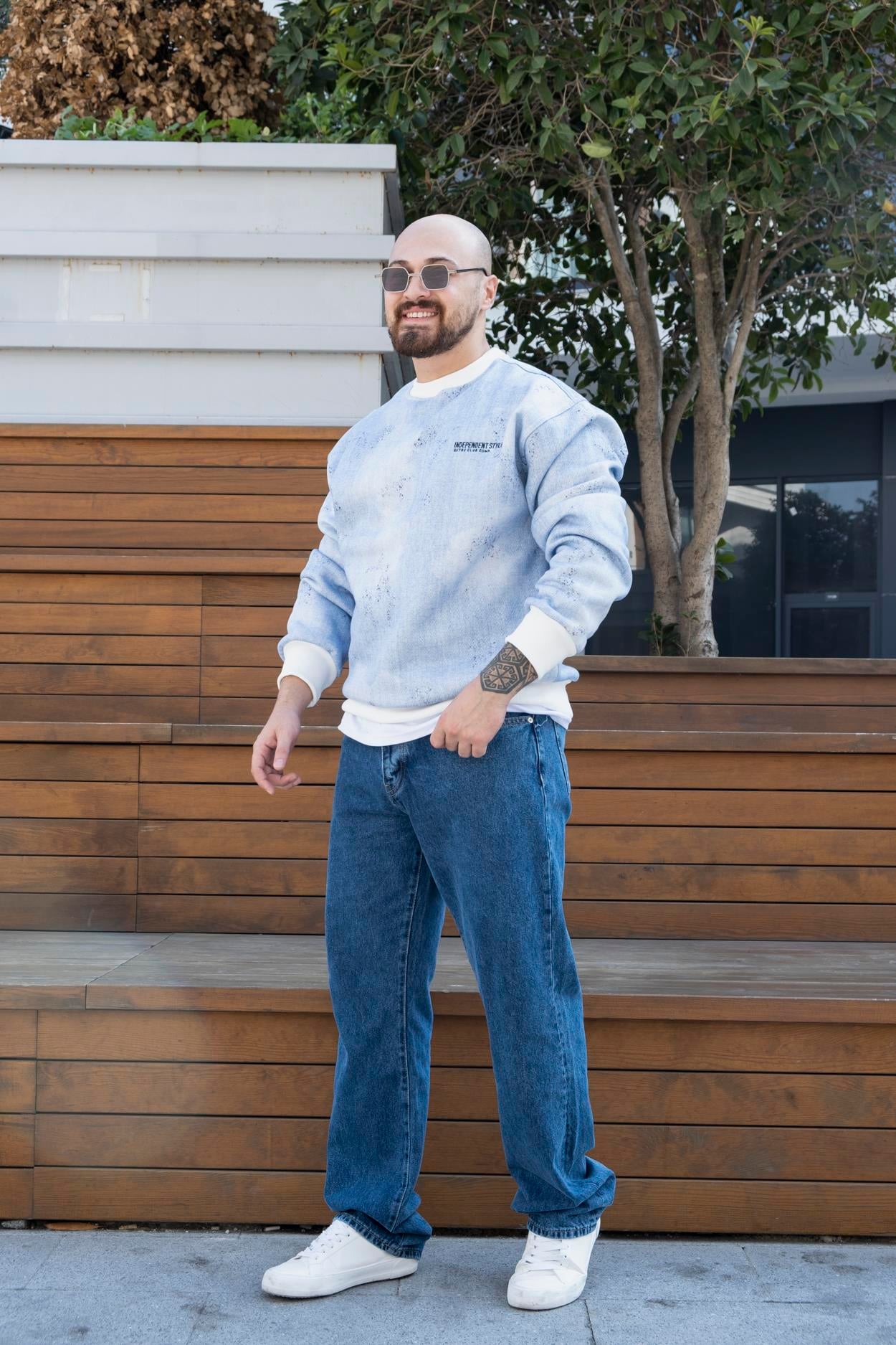 Baskılı Oversize Sweatshirt (SVTM22)