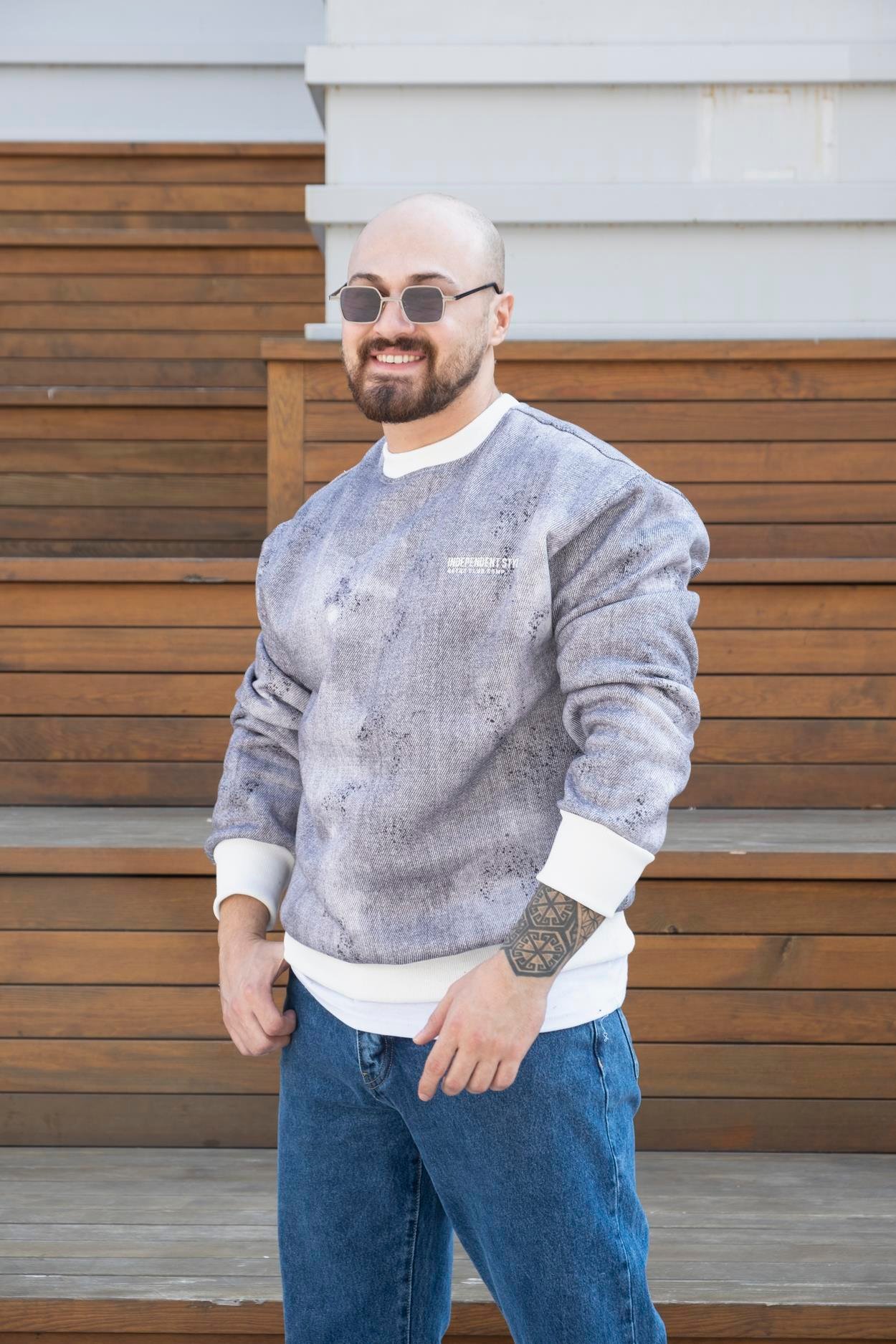 Baskılı Oversize Sweatshirt (SVTS22)