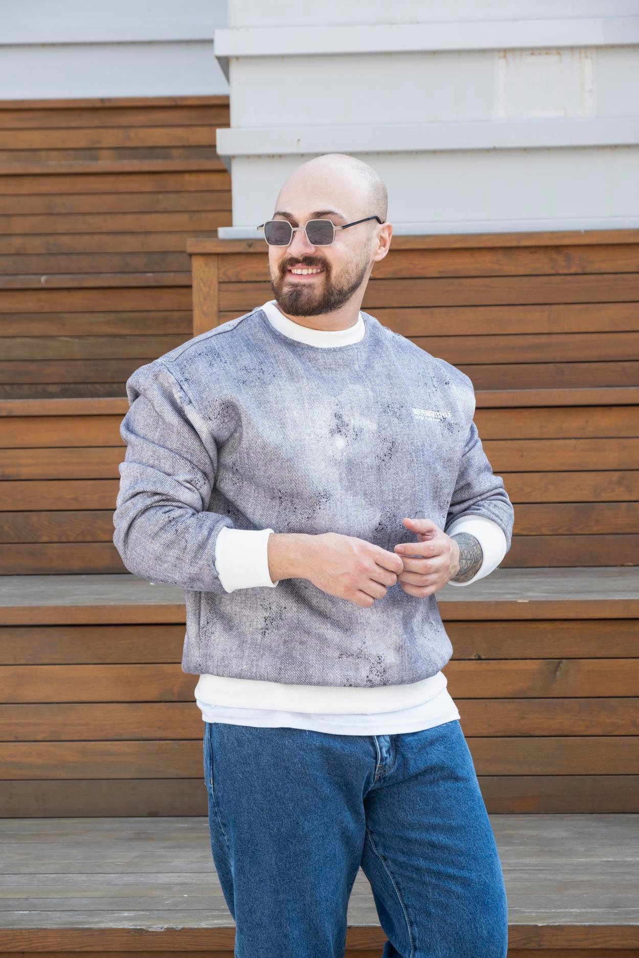 Baskılı Oversize Sweatshirt (SVTS22)