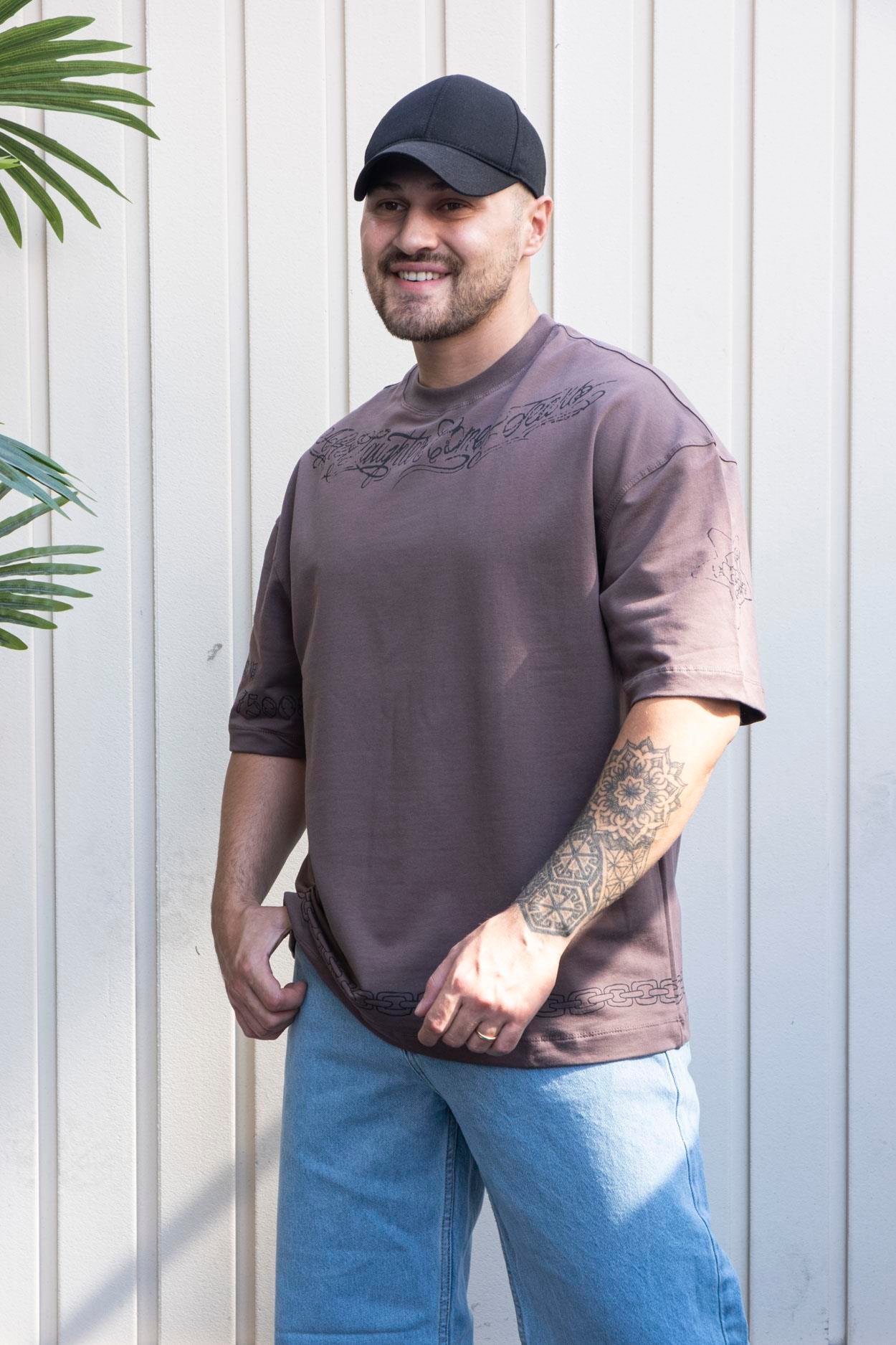 Baskılı Oversize T-Shirt (TSM37)