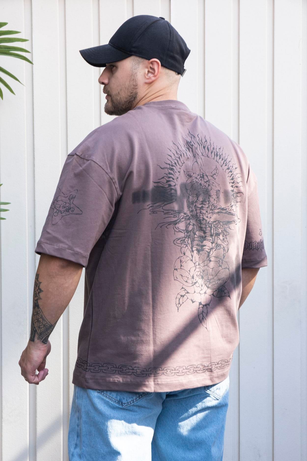 Baskılı Oversize T-Shirt (TSM37)