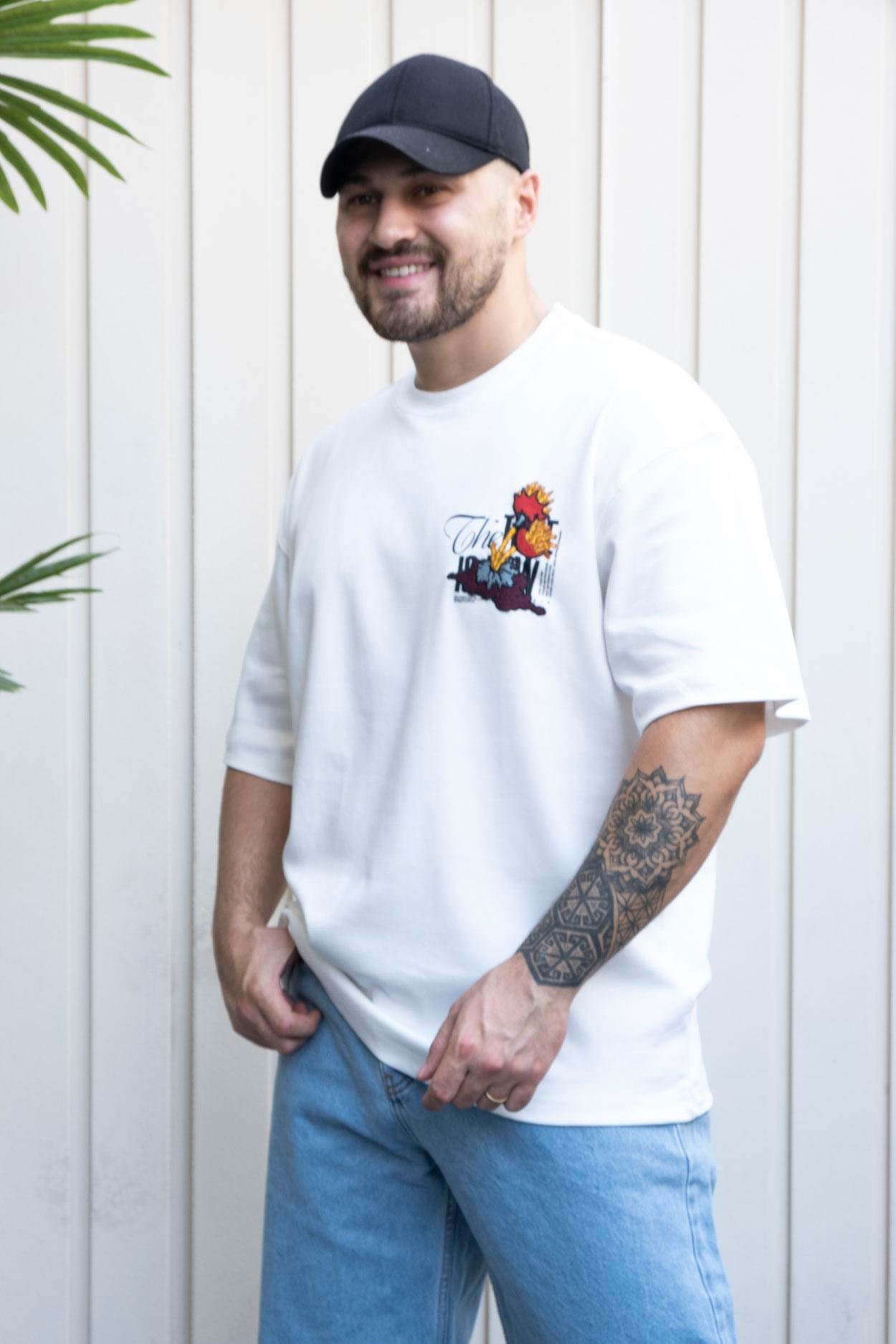 Baskılı Oversize T-Shirt (YTB04)