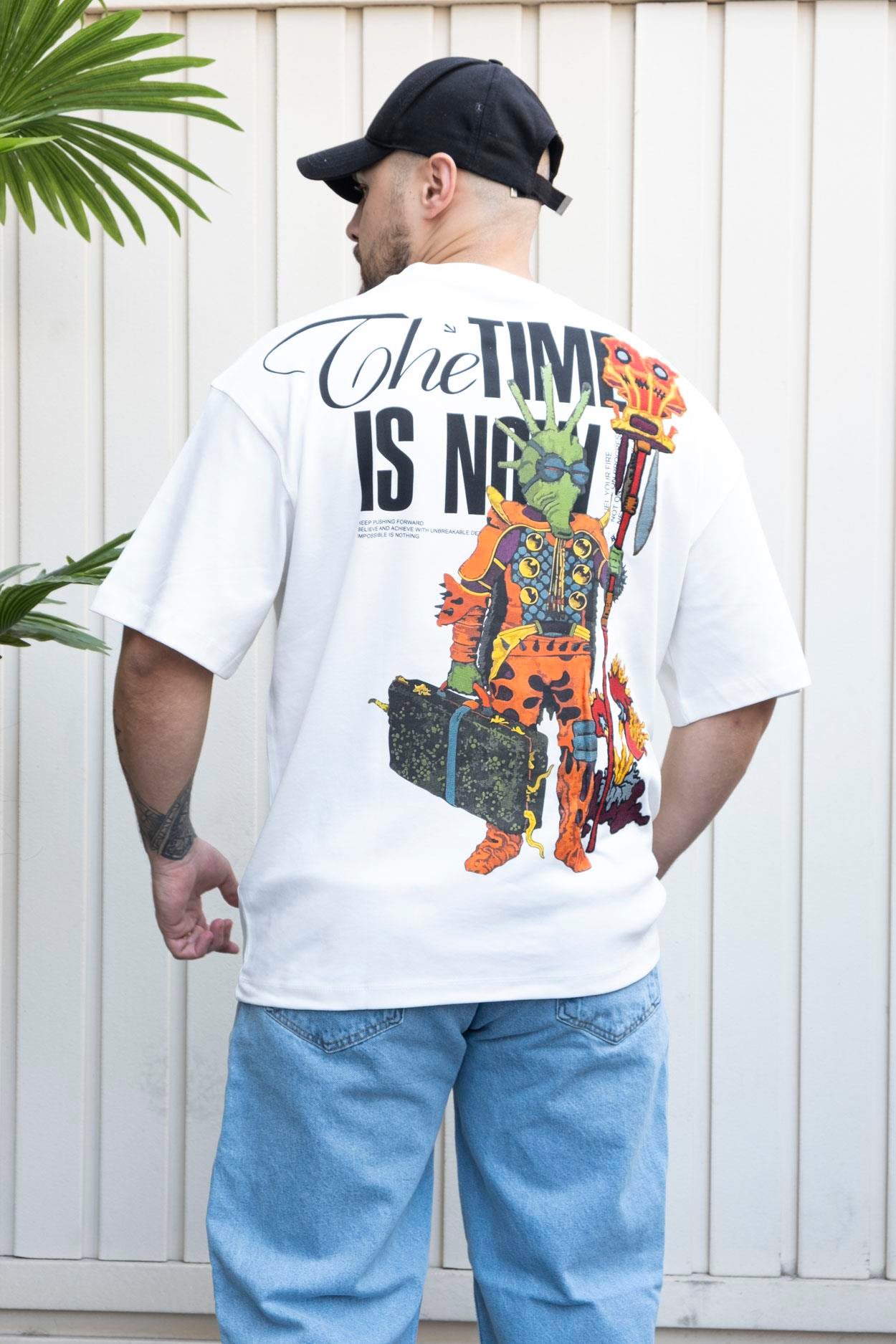 Baskılı Oversize T-Shirt (YTB04)