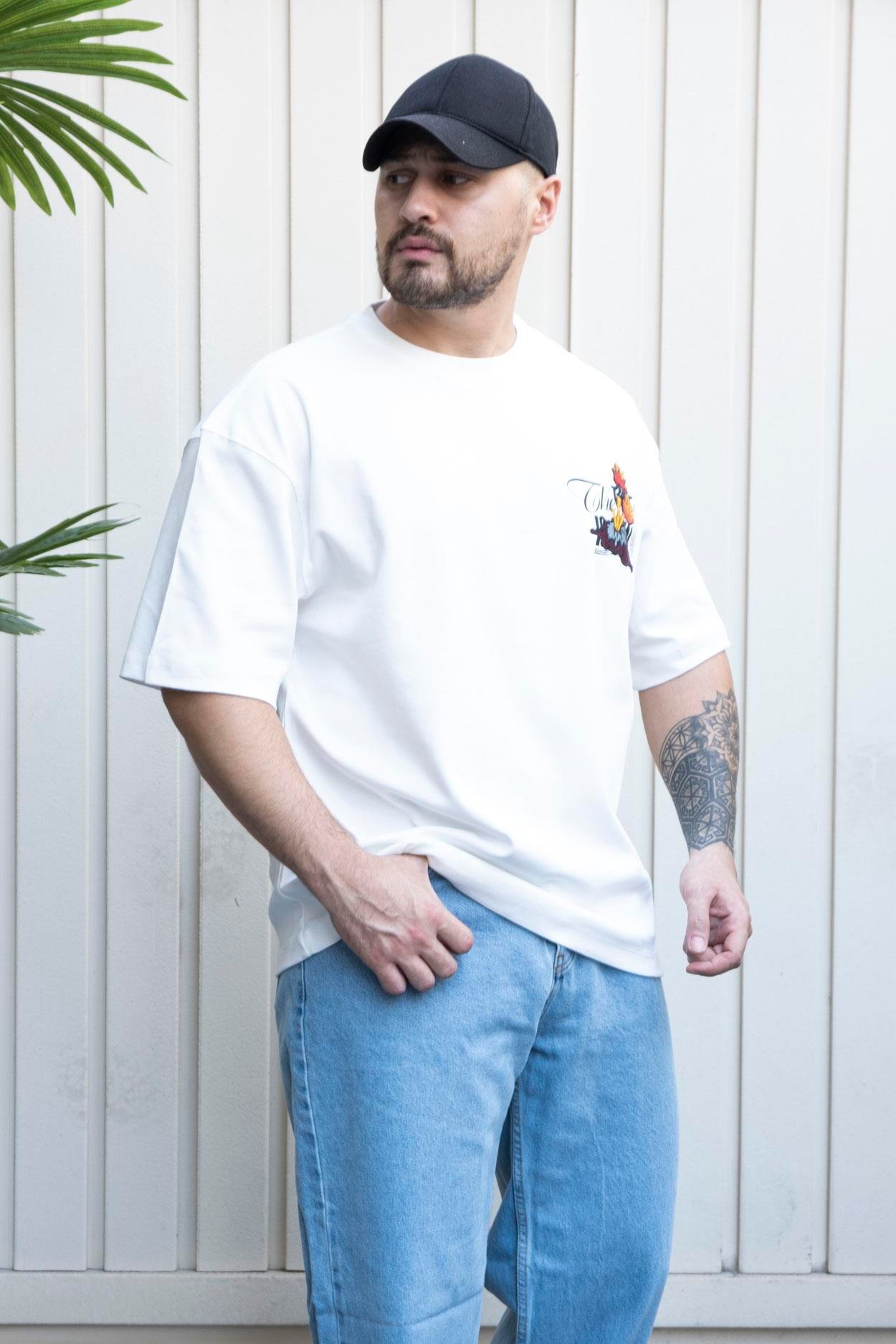 Baskılı Oversize T-Shirt (YTB04)