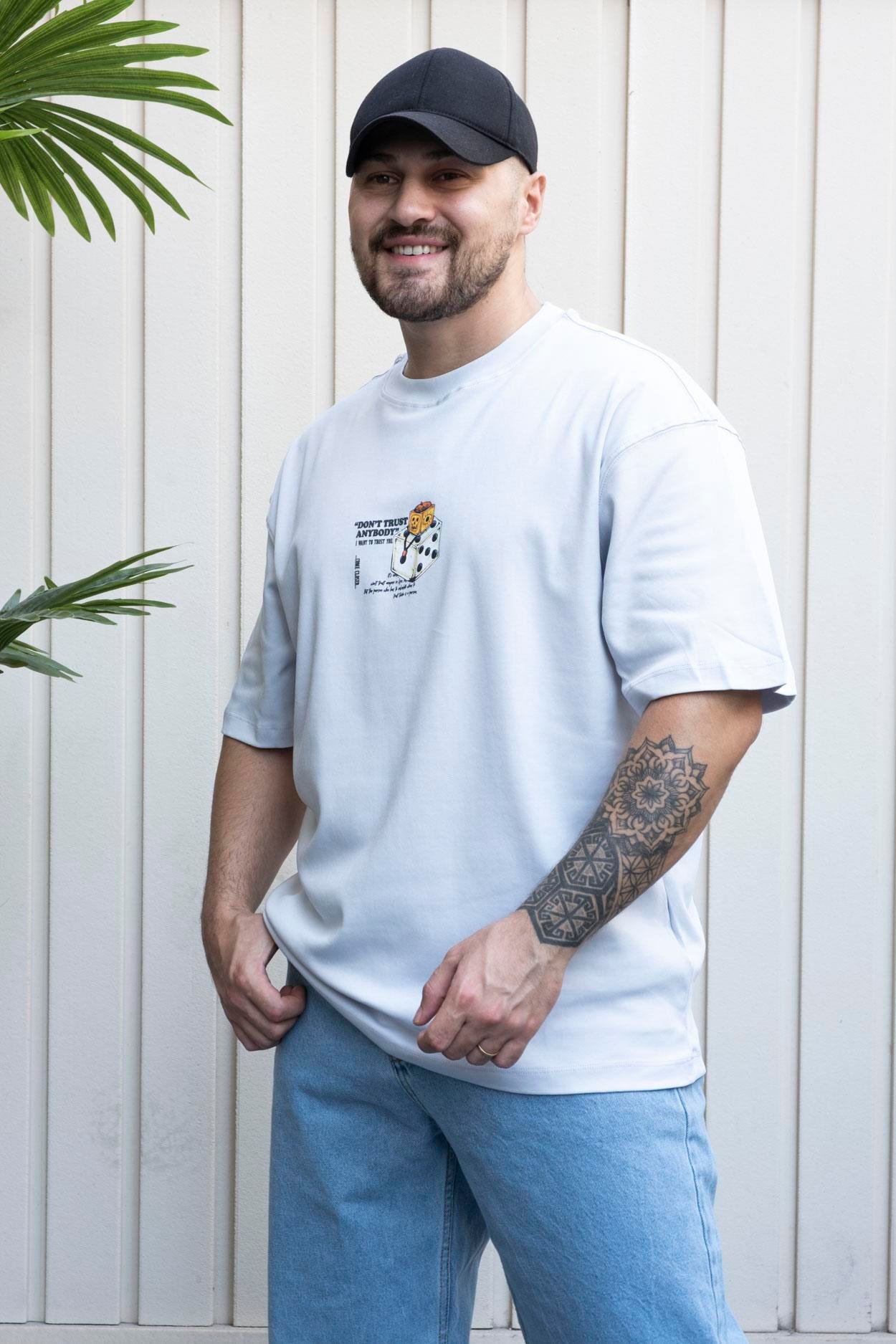 Baskılı Oversize T-Shirt (YTG03)