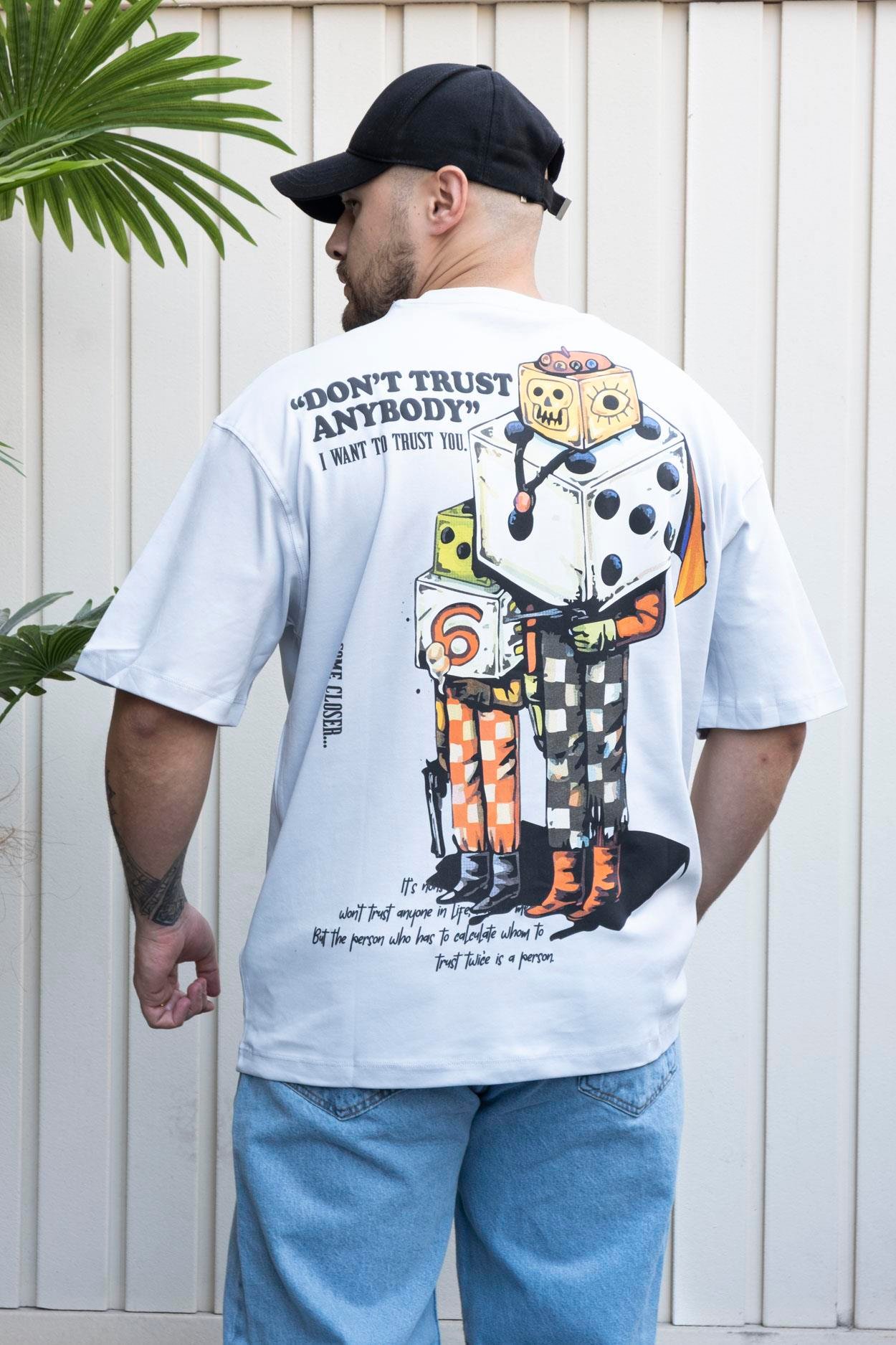 Baskılı Oversize T-Shirt (YTG03)