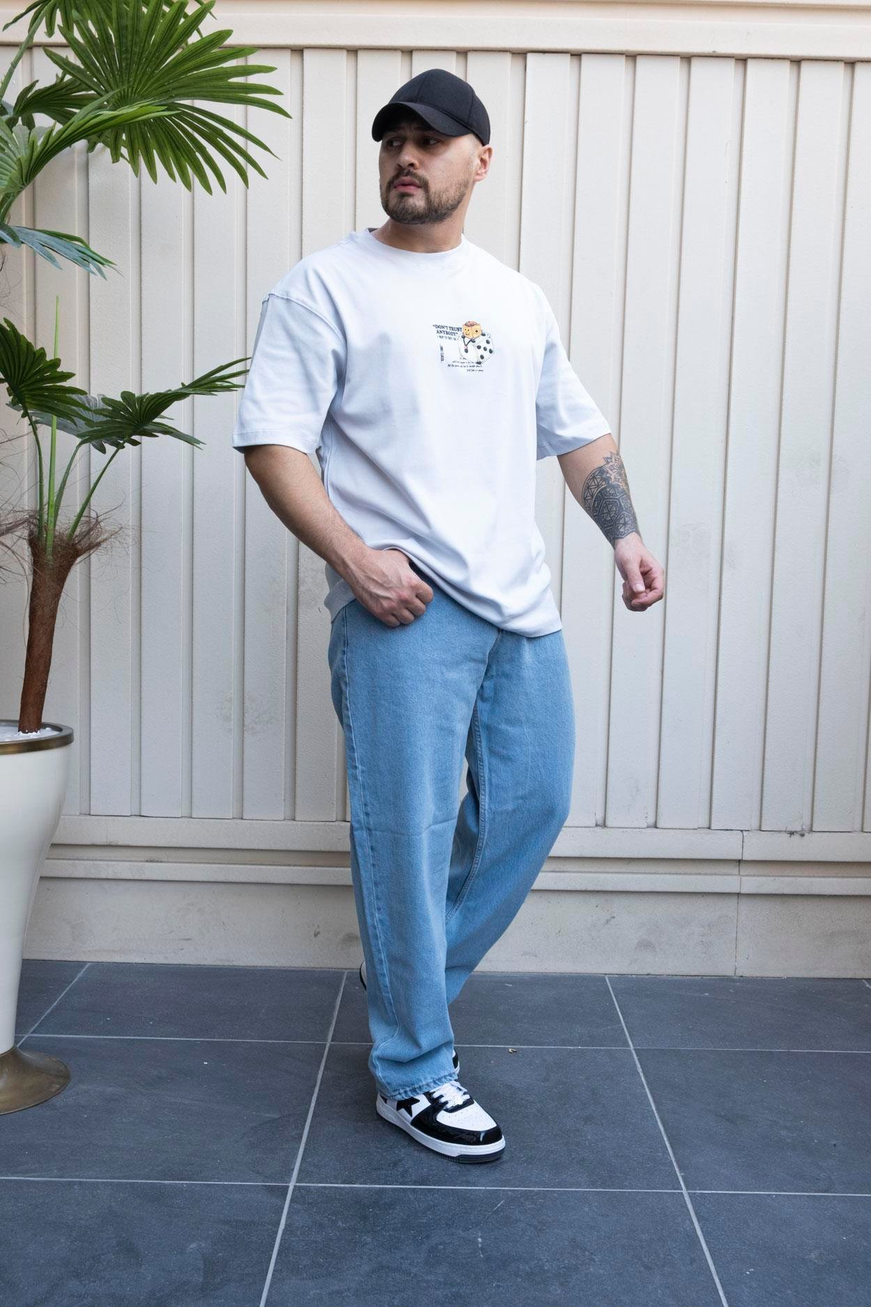 Baskılı Oversize T-Shirt (YTG03)