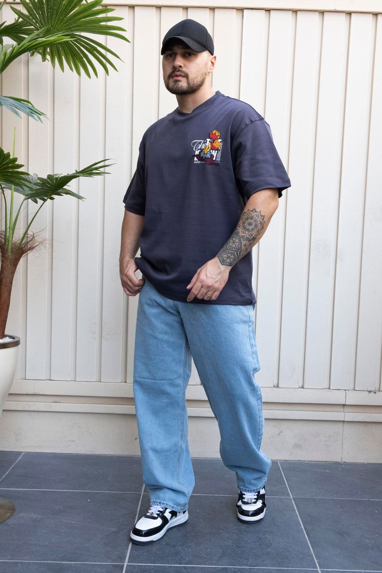 Baskılı Oversize T-Shirt (YTG04)
