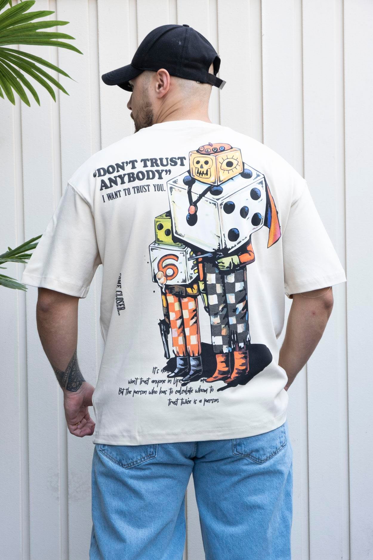 Baskılı Oversize T-Shirt (YTK03)