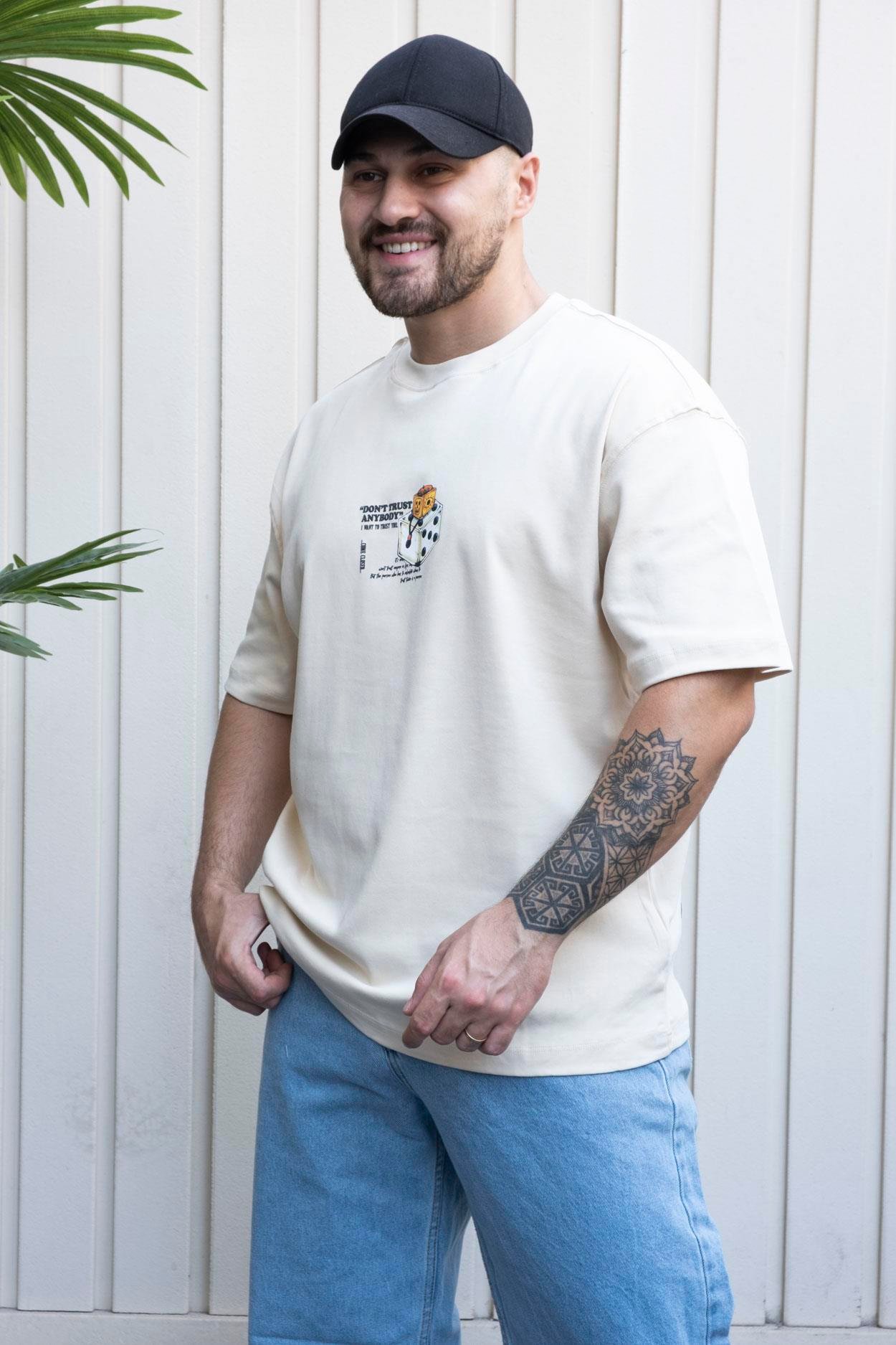 Baskılı Oversize T-Shirt (YTK03)