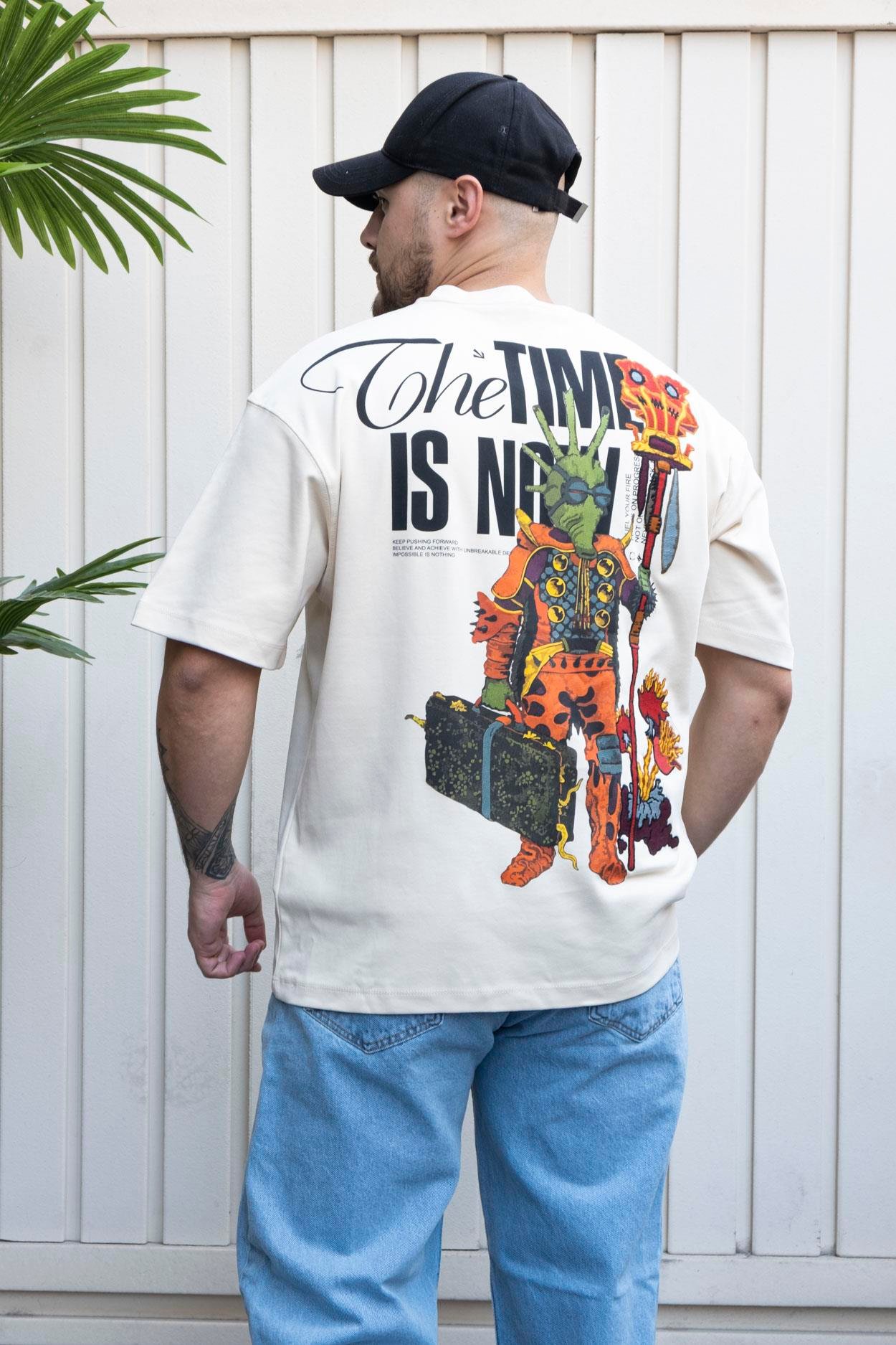Baskılı Oversize T-Shirt (YTK04)