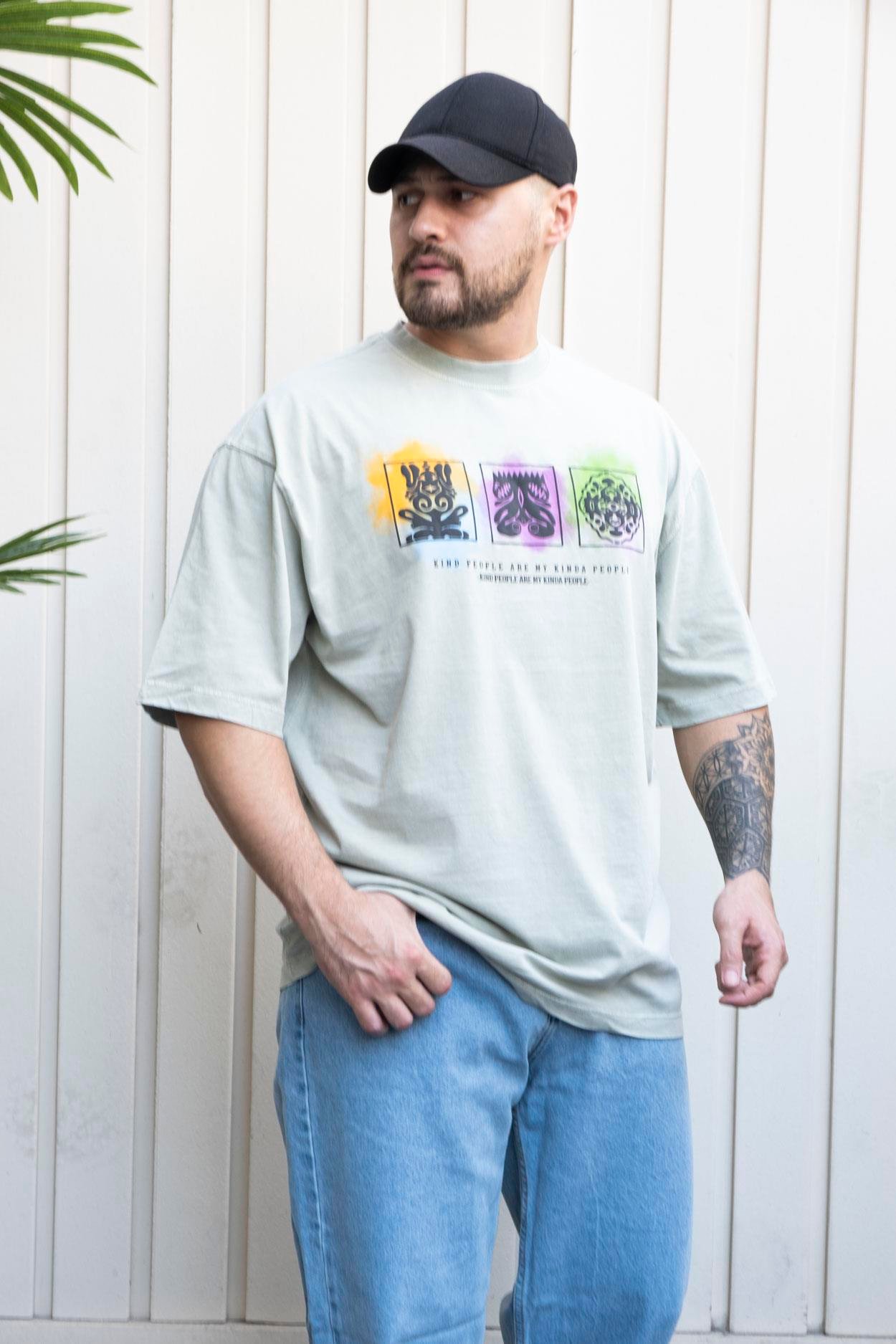 Baskılı Oversize T-Shirt (YTY08)