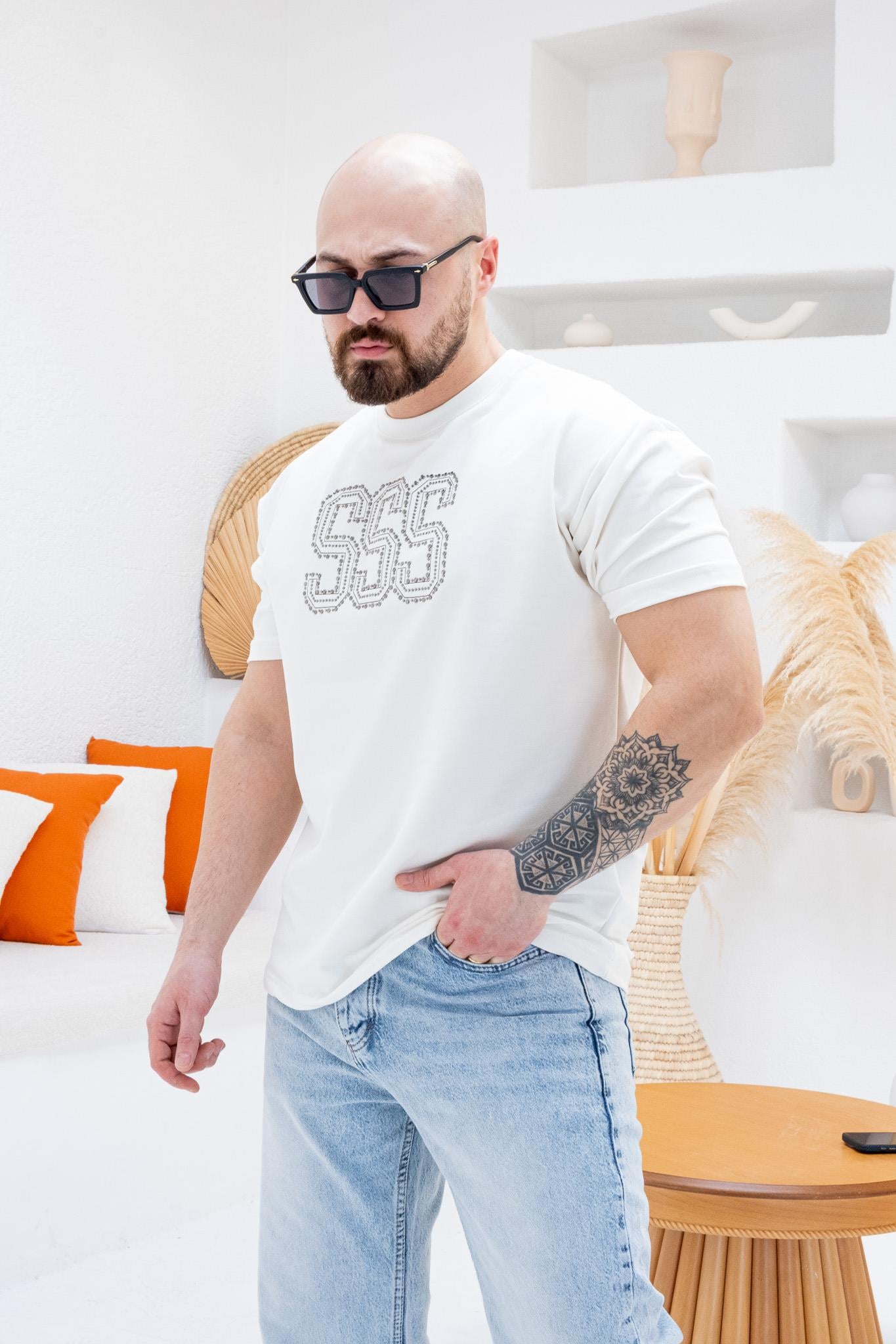 Baskılı Rahat Kalıp T-shirt(TSB60)