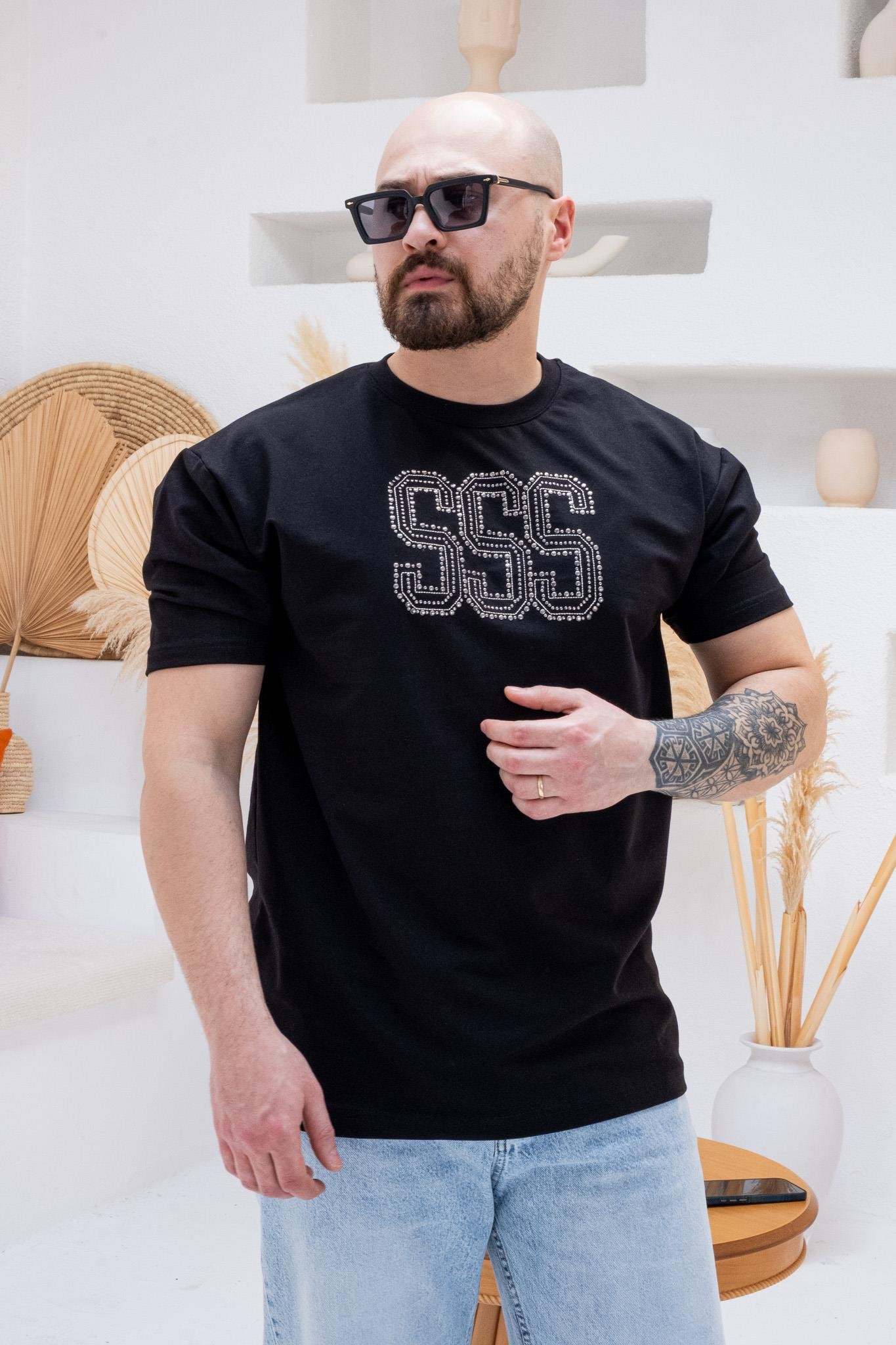 Baskılı Rahat Kalıp T-shirt(TSS60)