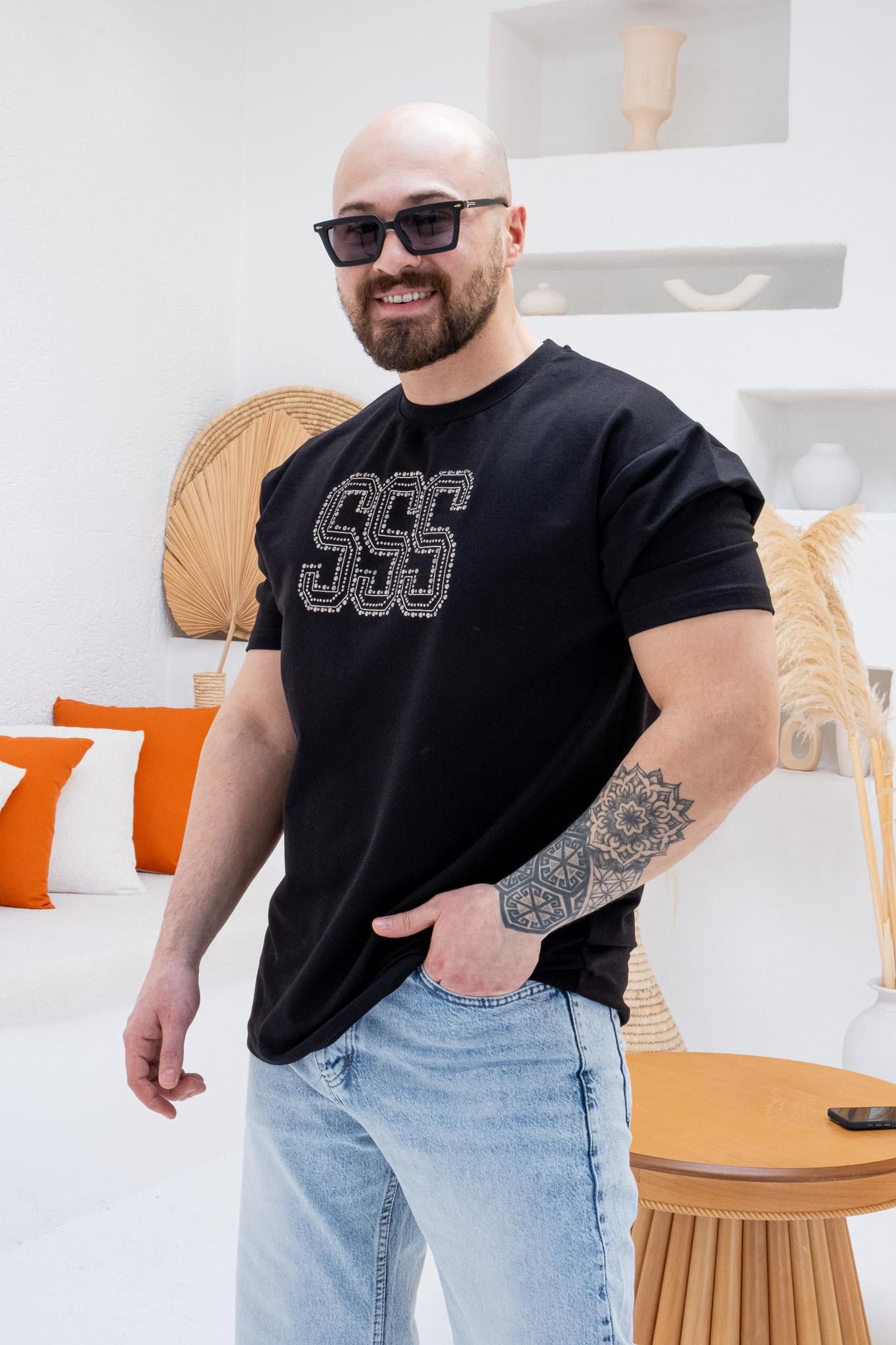 Baskılı Rahat Kalıp T-shirt(TSS60)