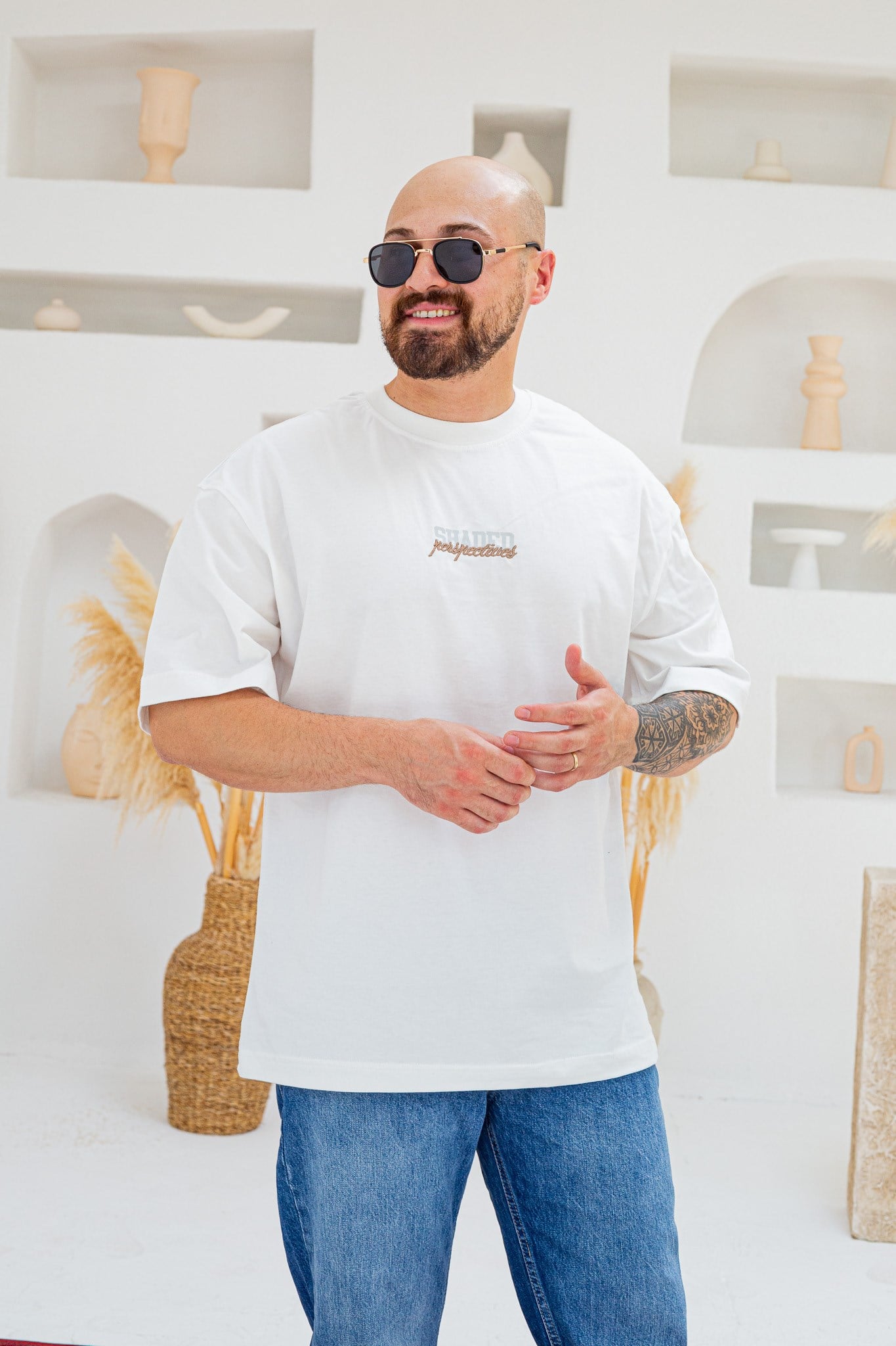 Baskılı Ve Nakışlı Oversize T-Shirt (TSB99)