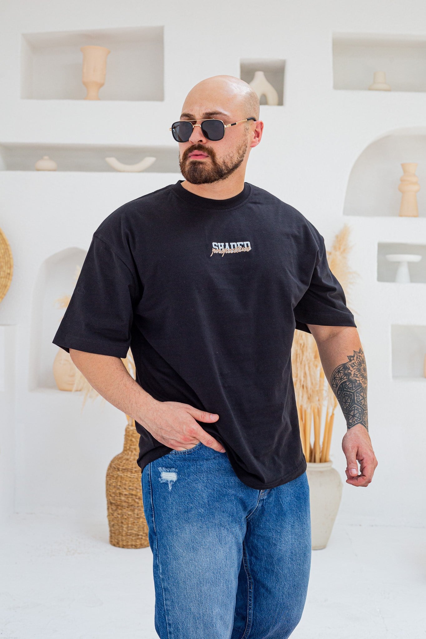 Baskılı Ve Nakışlı Oversize T-Shirt (TSS99)
