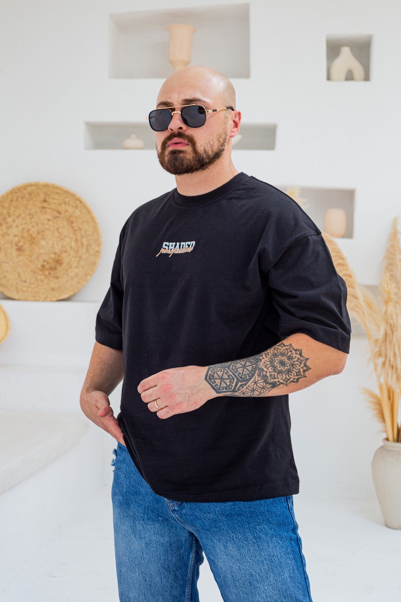 Baskılı Ve Nakışlı Oversize T-Shirt (TSS99)