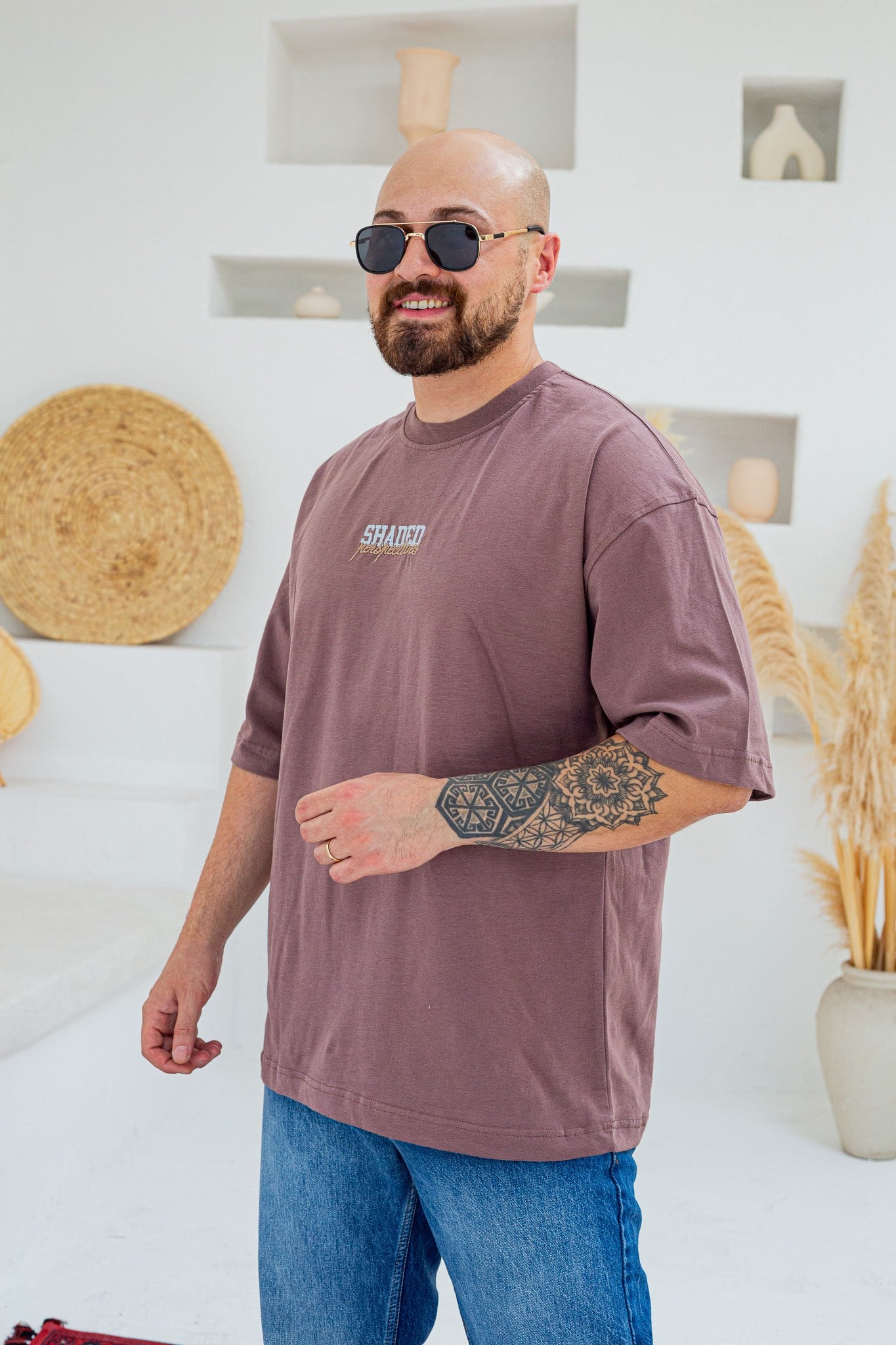 Baskılı Ve Nakışlı Oversize T-Shirt (TSKA99)