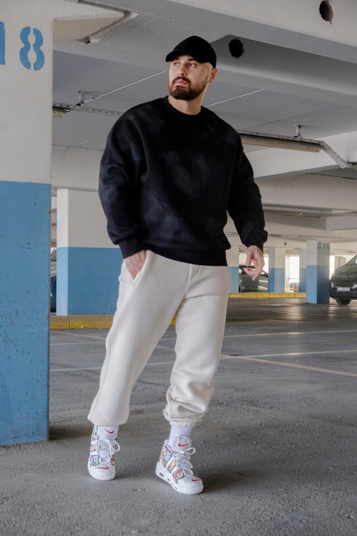 Batik Desenli Rahat Kalıp Sweatshirt (SVTS01)