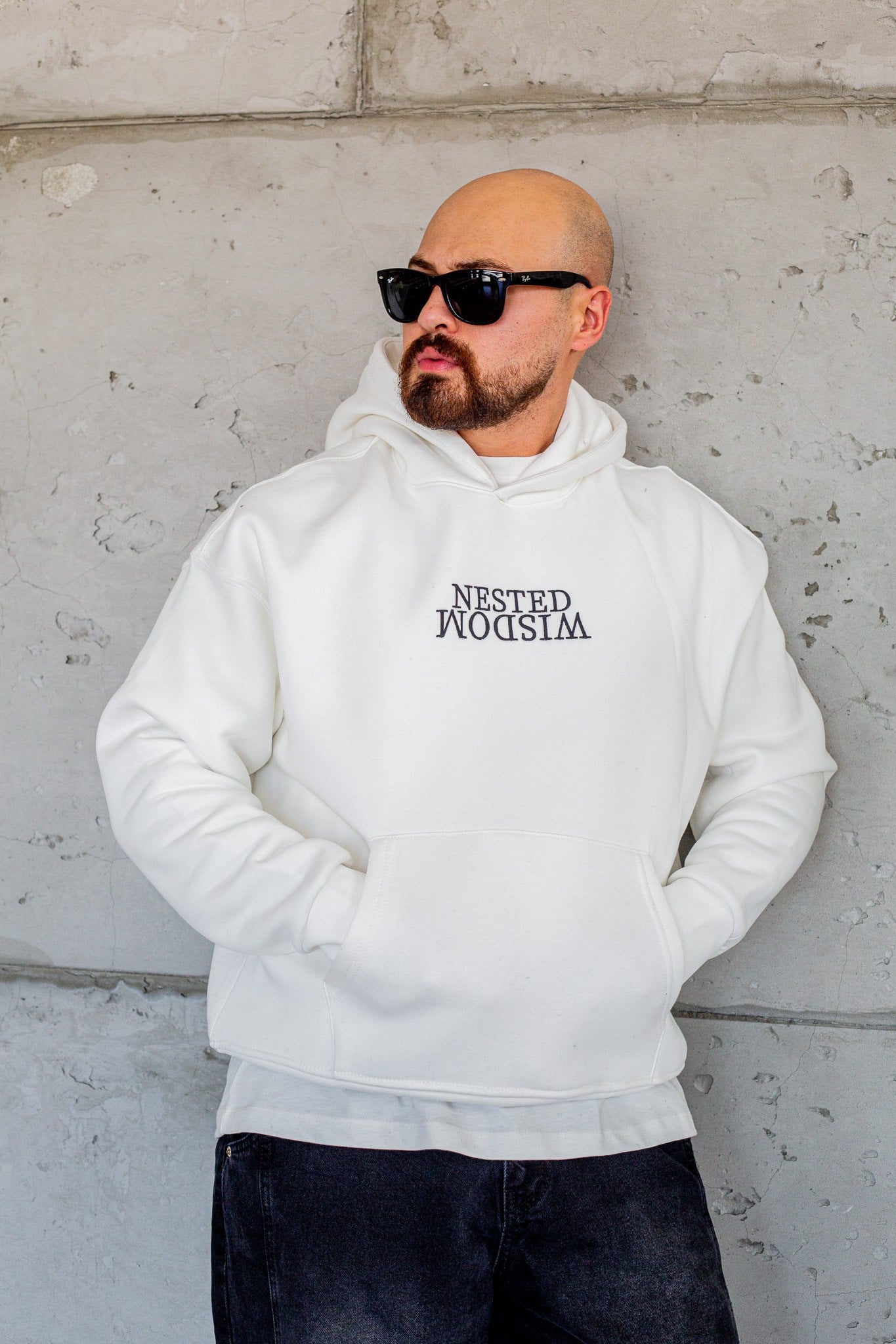 Baykuş İllüstrasyonlu Kanguru Cepli Sweatshirt (SVTB112)