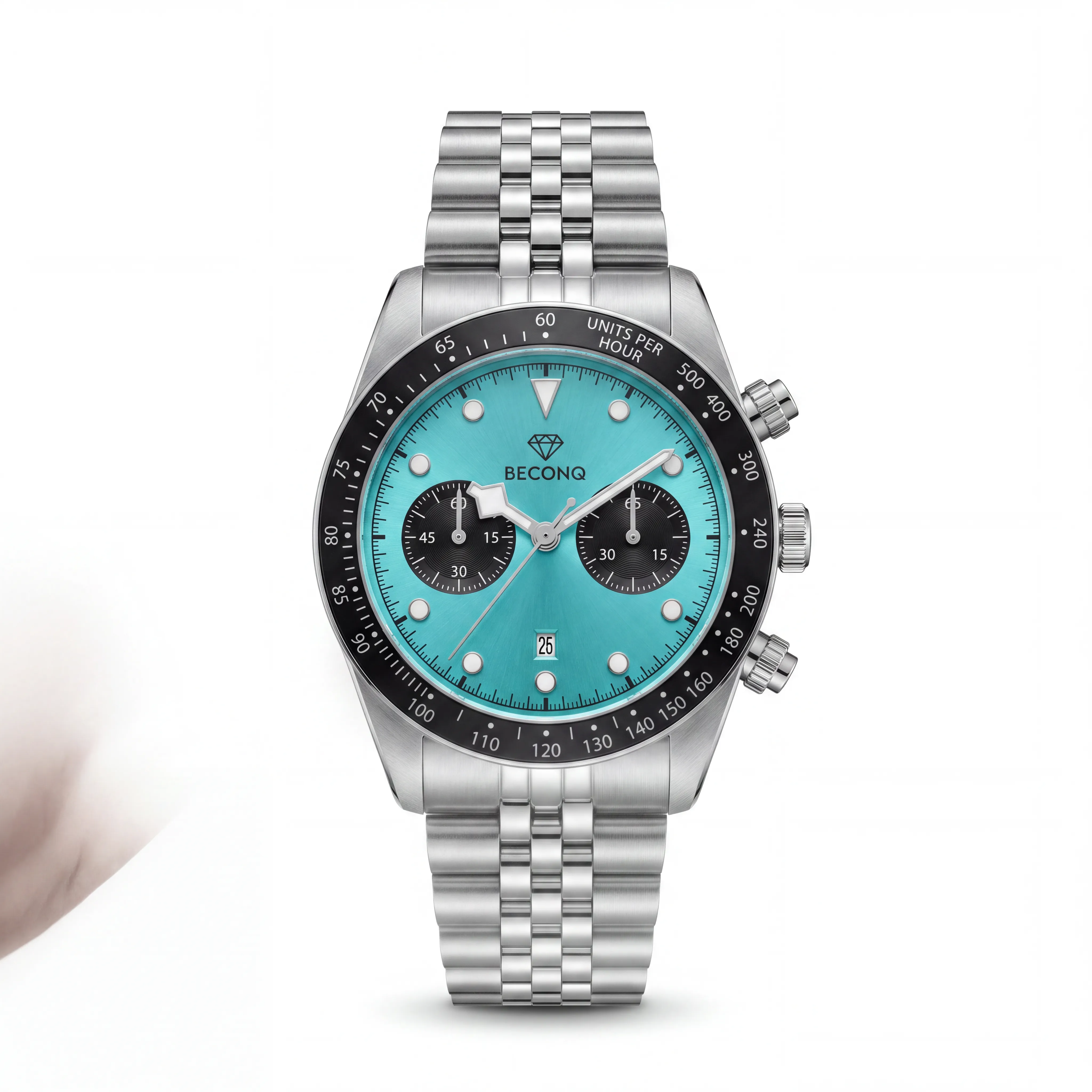Beconq Apex Chronograph Çelik Kordon Erkek Kol Saati (82)