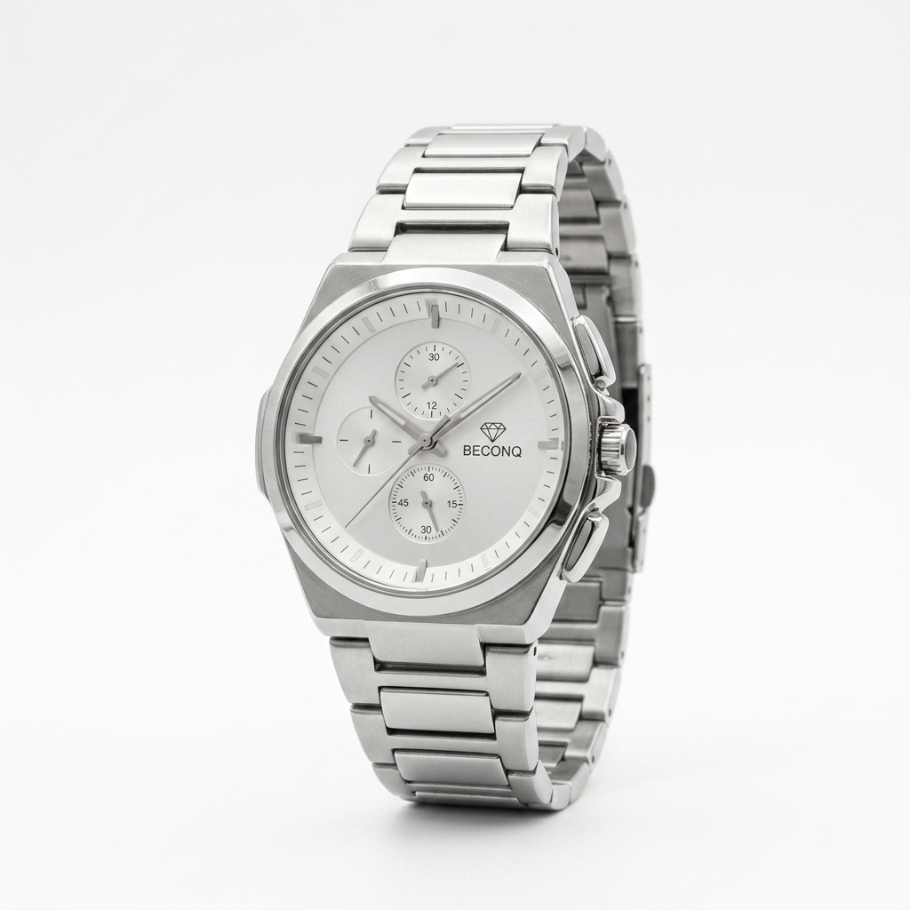 Beconq Prime Chronograph Çelik Kordon Erkek Kol Saati (90)