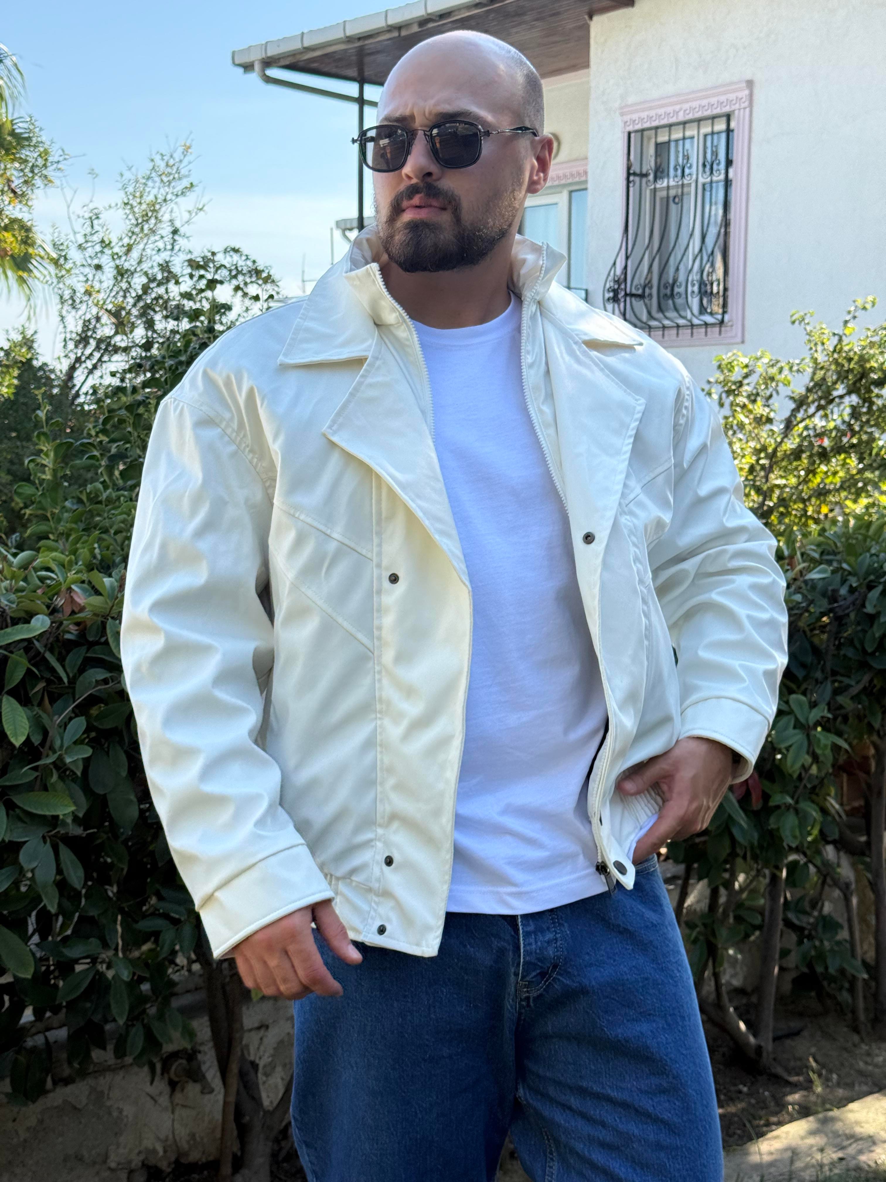 Bomber Dolgulu Deri Mont (MTB43)