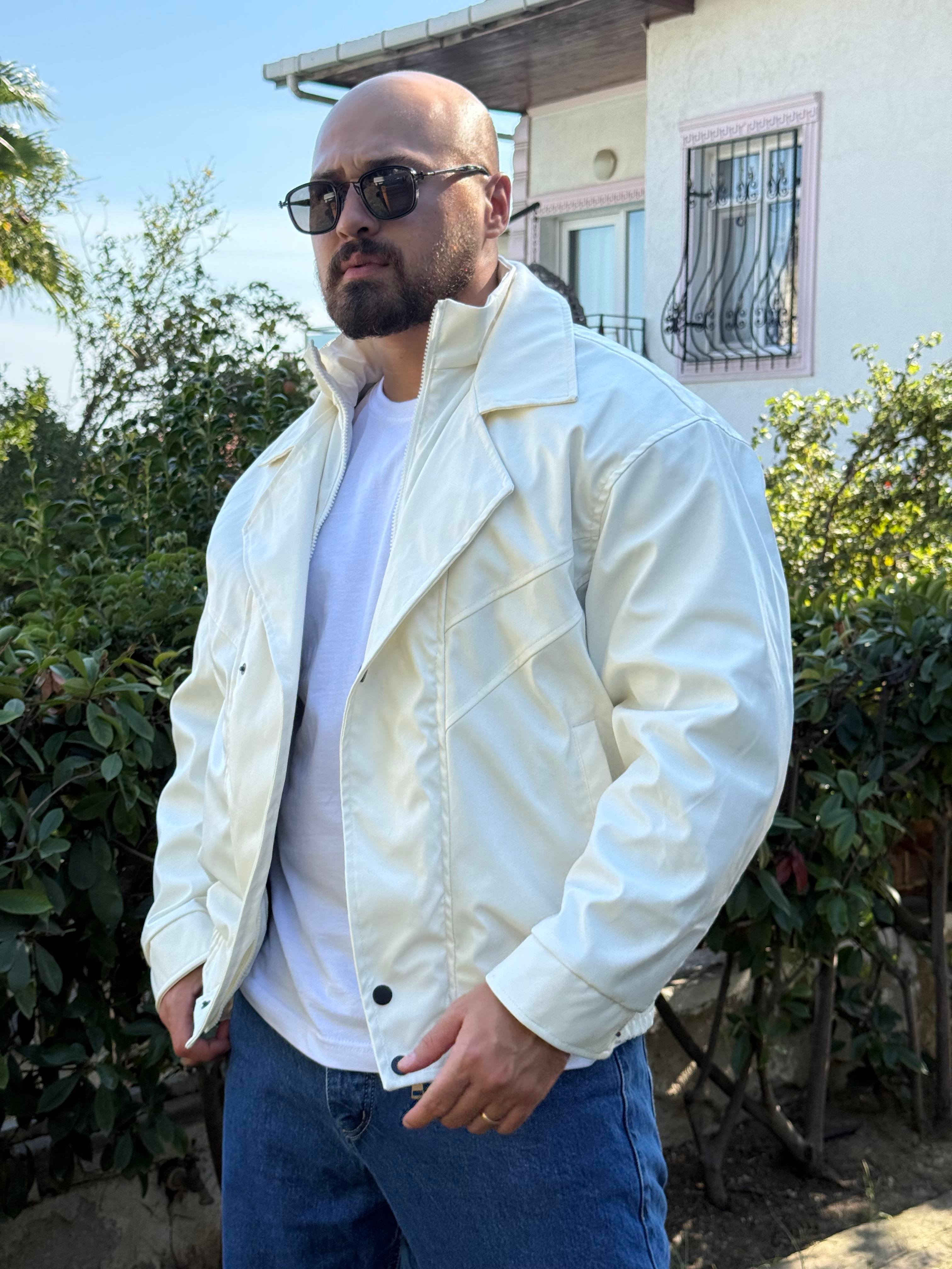 Bomber Dolgulu Deri Mont (MTB43)