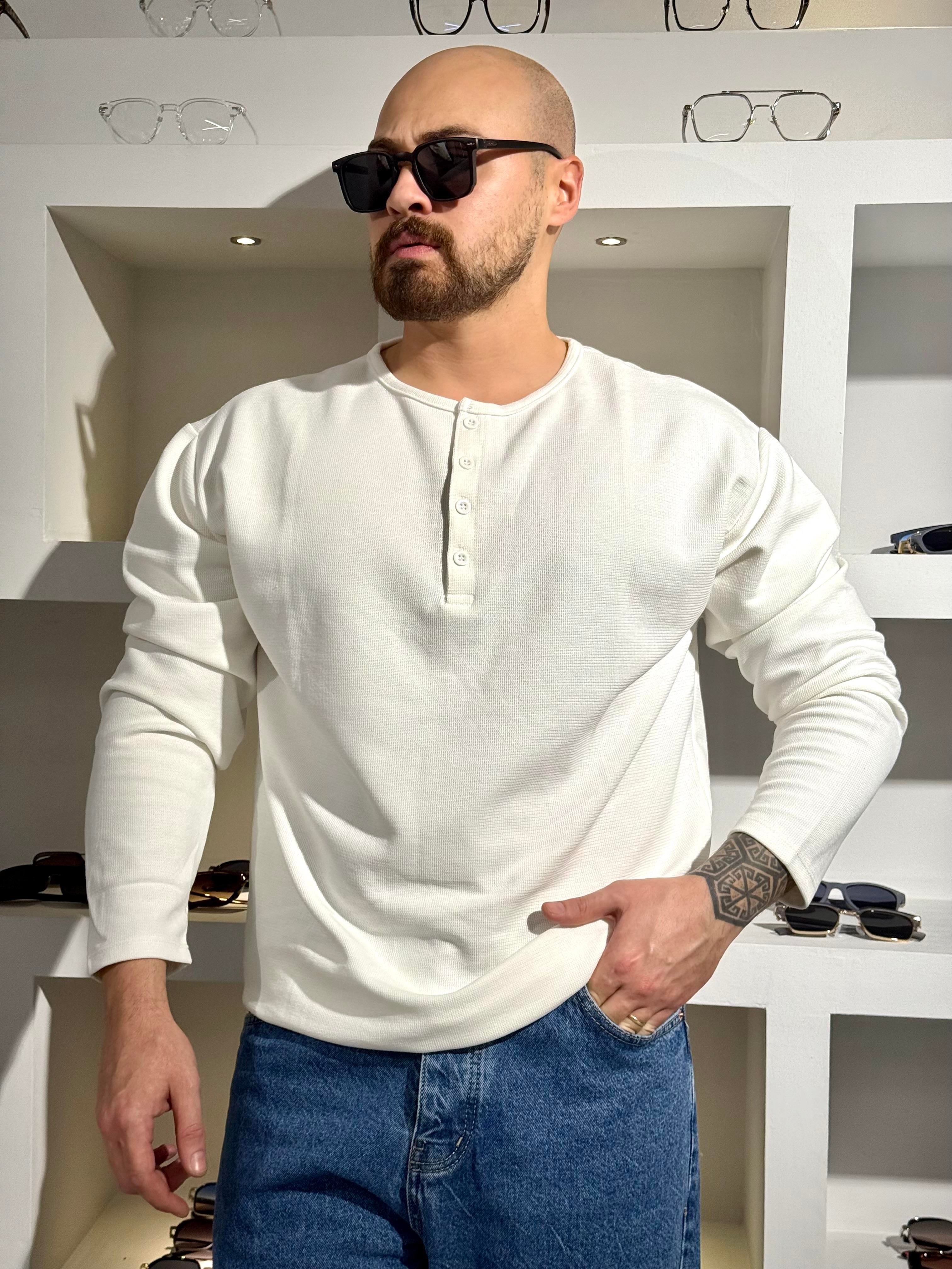 Düğme Detaylı Kampanyalı Sweatshirt (SVTB78)