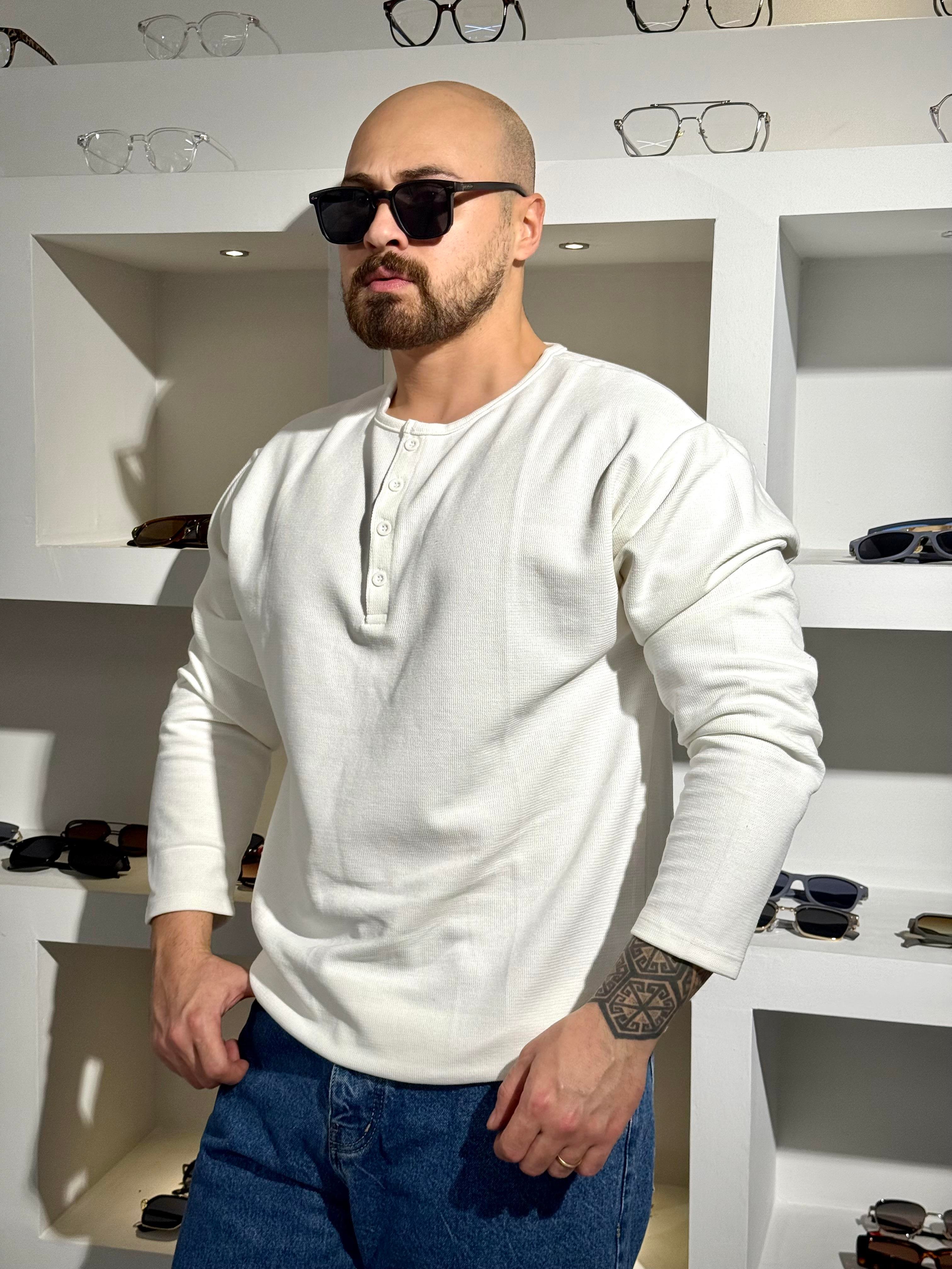 Düğme Detaylı Kampanyalı Sweatshirt (SVTB78)