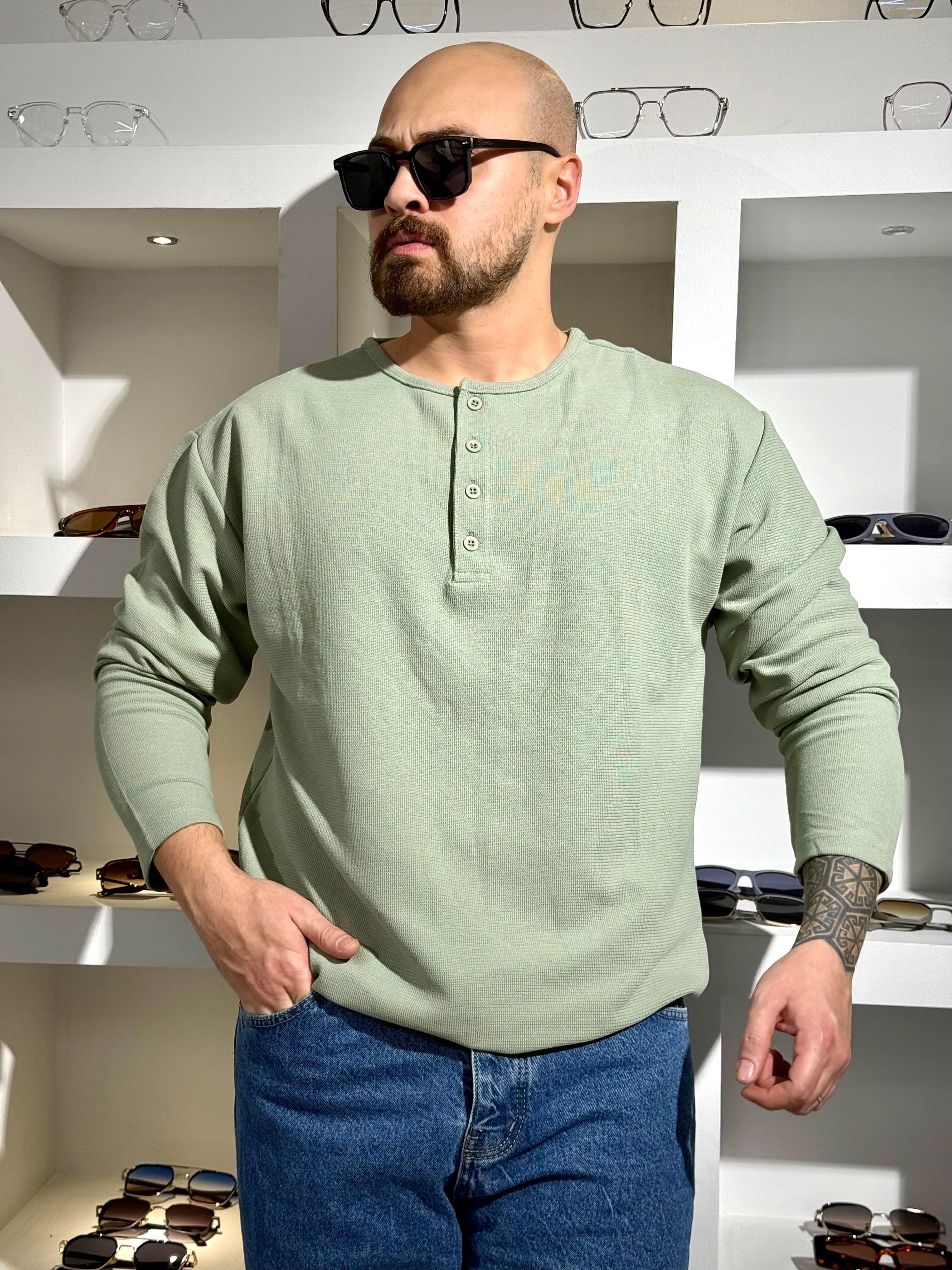 Düğme Detaylı Kampanyalı Sweatshirt (SVTY78)