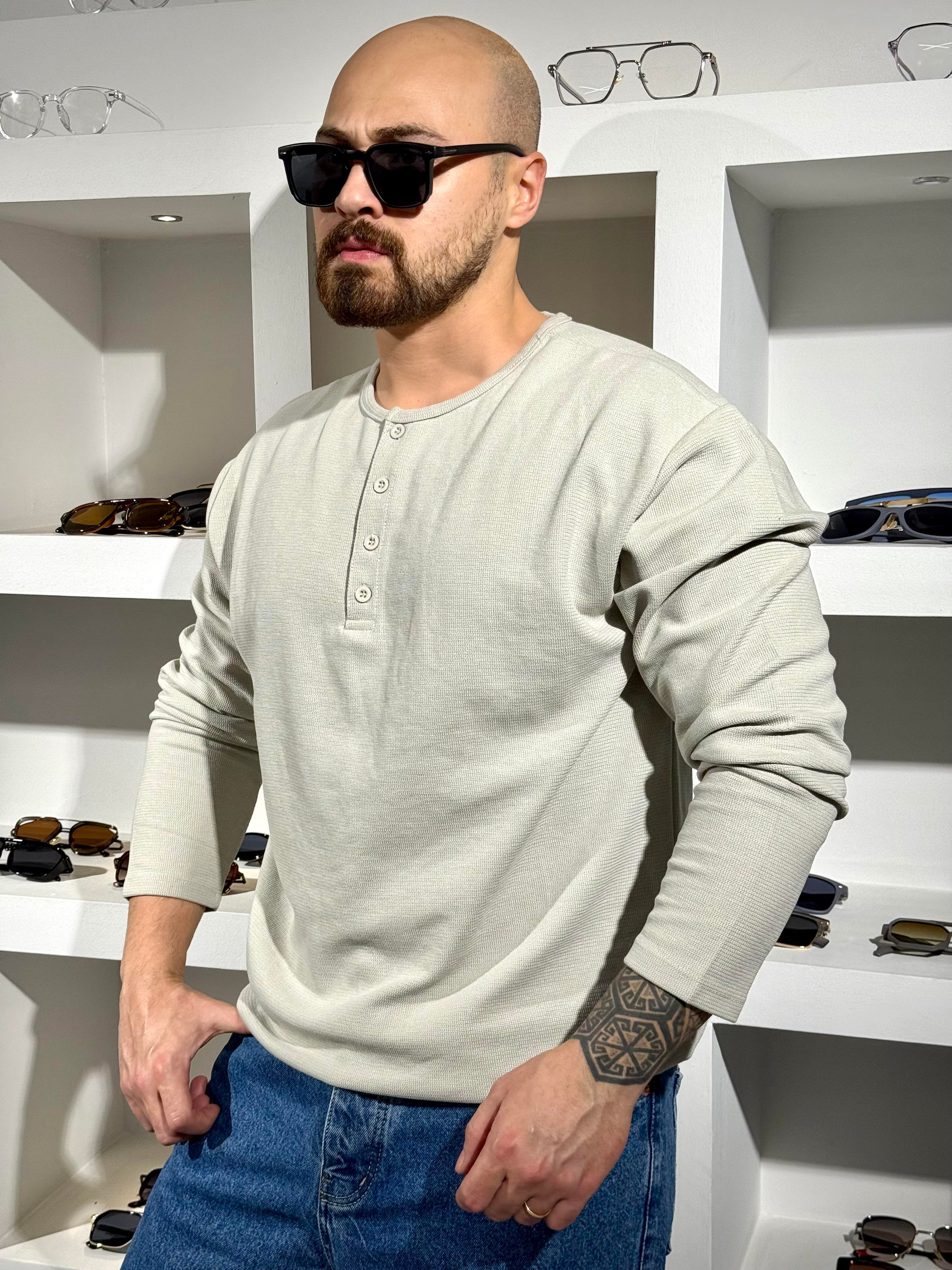 Düğme Detaylı Kampanyalı Sweatshirt (SVTG78)