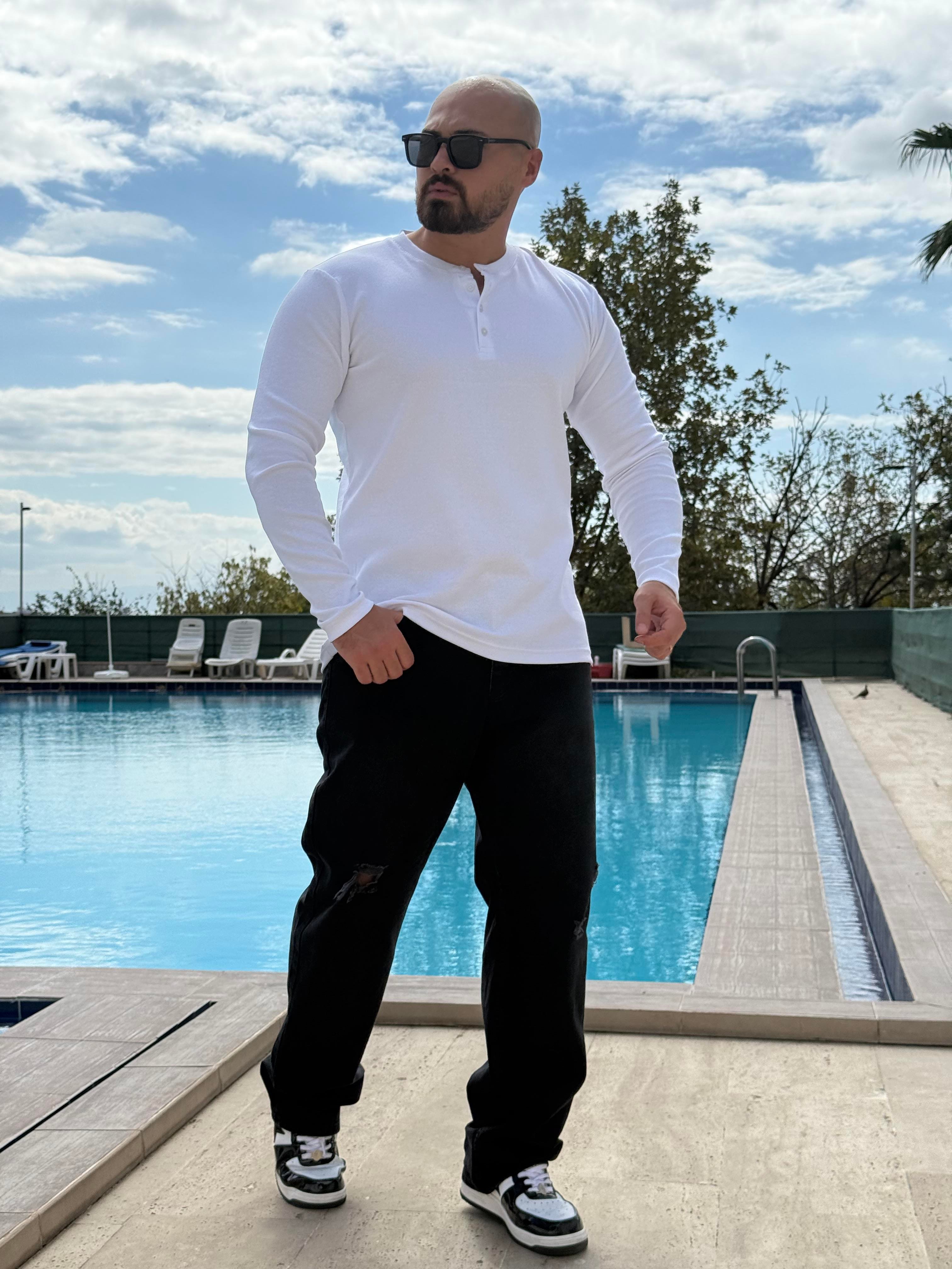 Düğme Detaylı Sweatshirt (SVTB44)