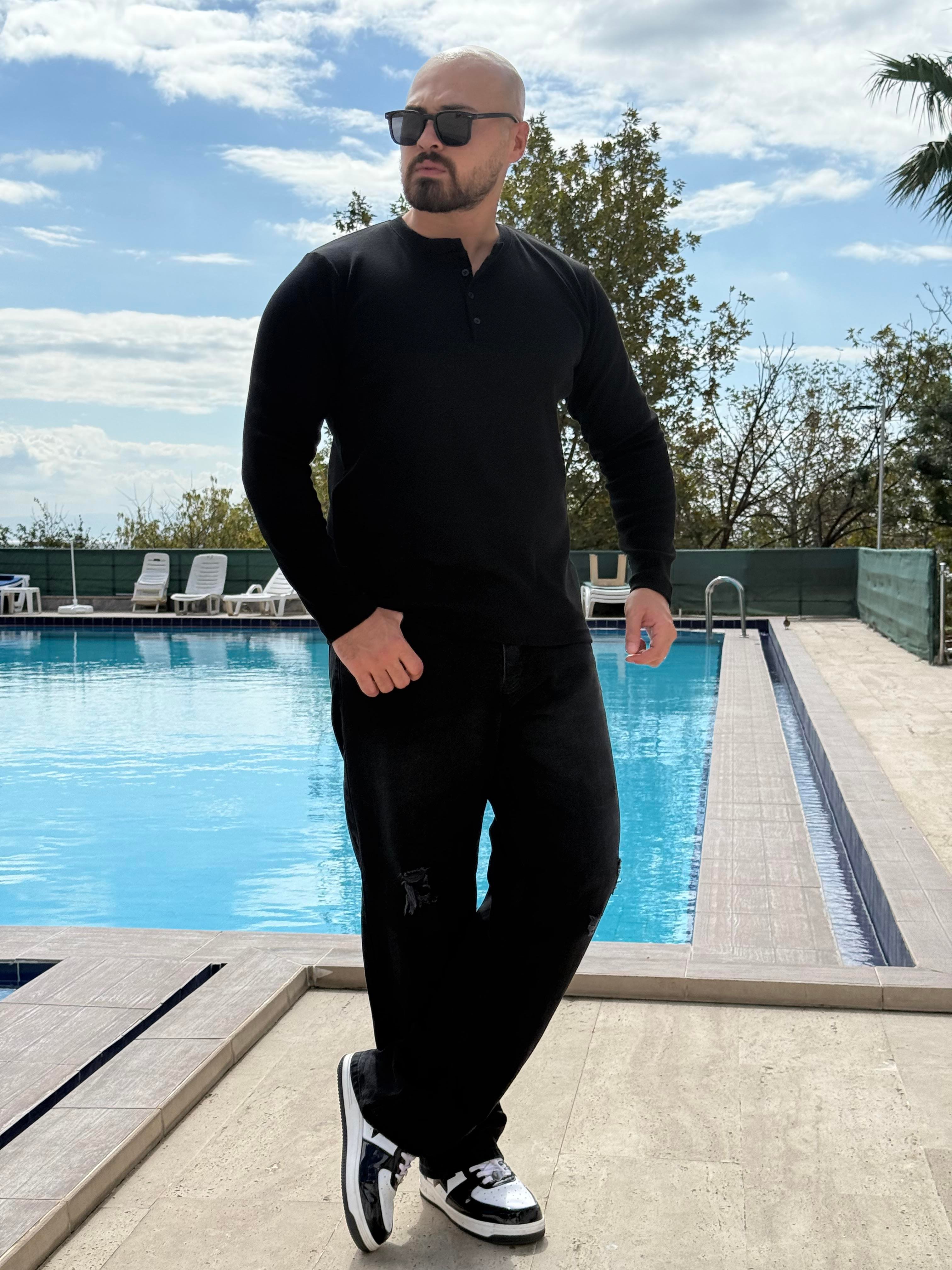 Düğme Detaylı Sweatshirt (SVTS44)