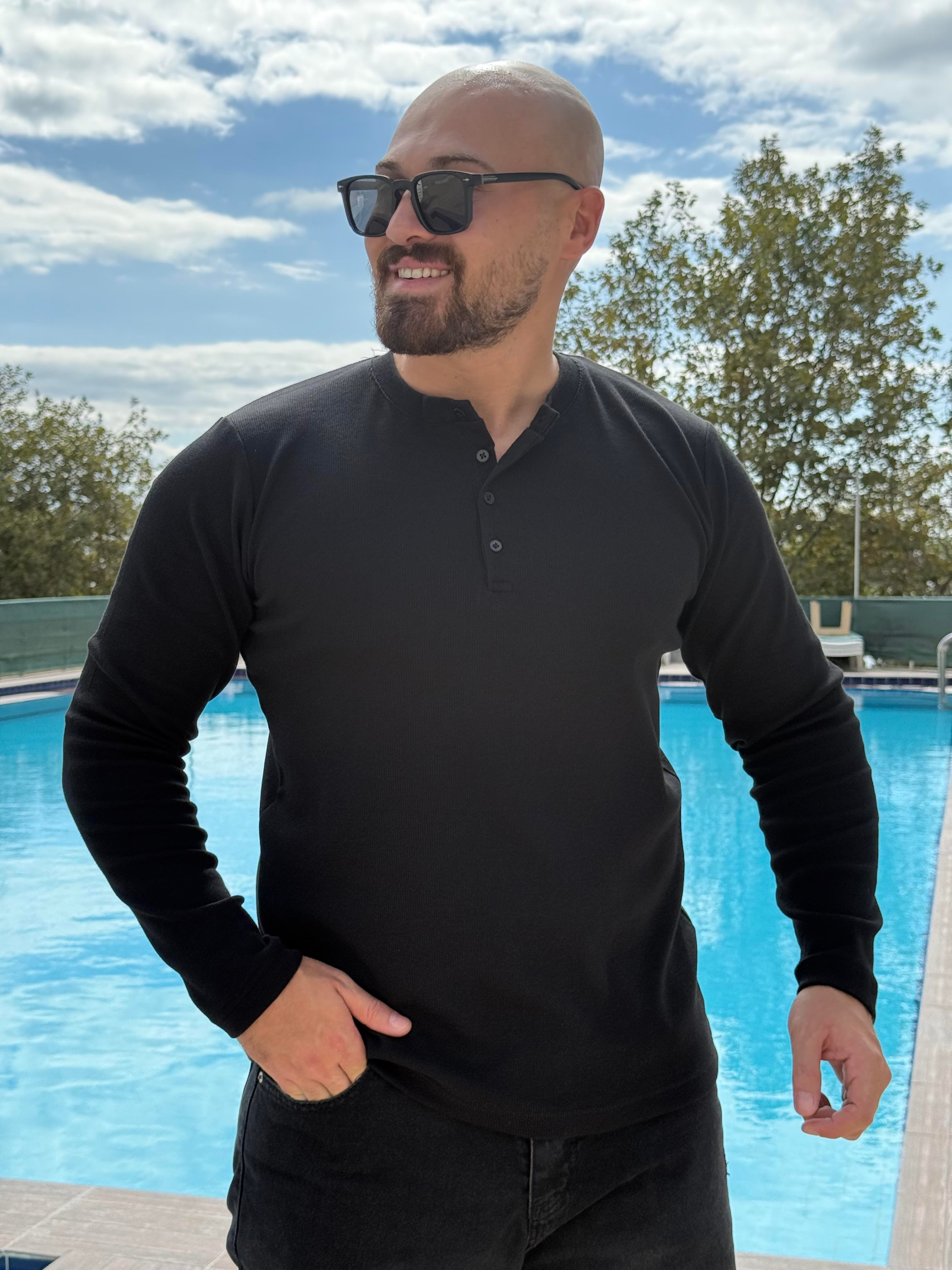 Düğme Detaylı Sweatshirt (SVTS44)