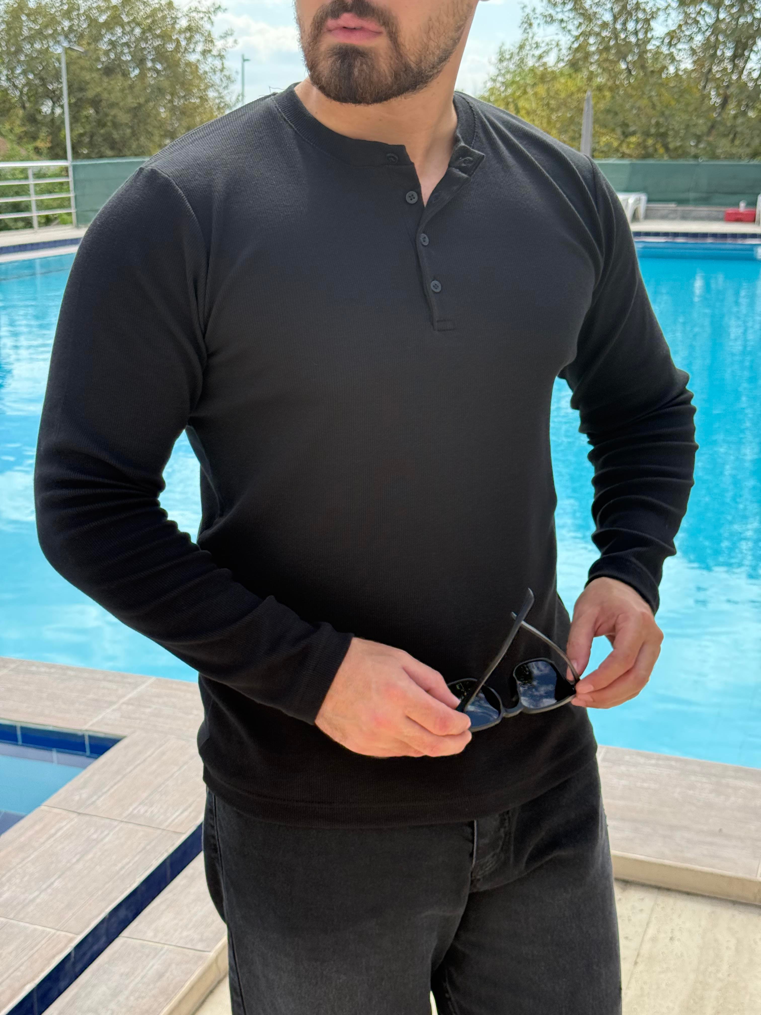 Düğme Detaylı Sweatshirt (SVTS44)