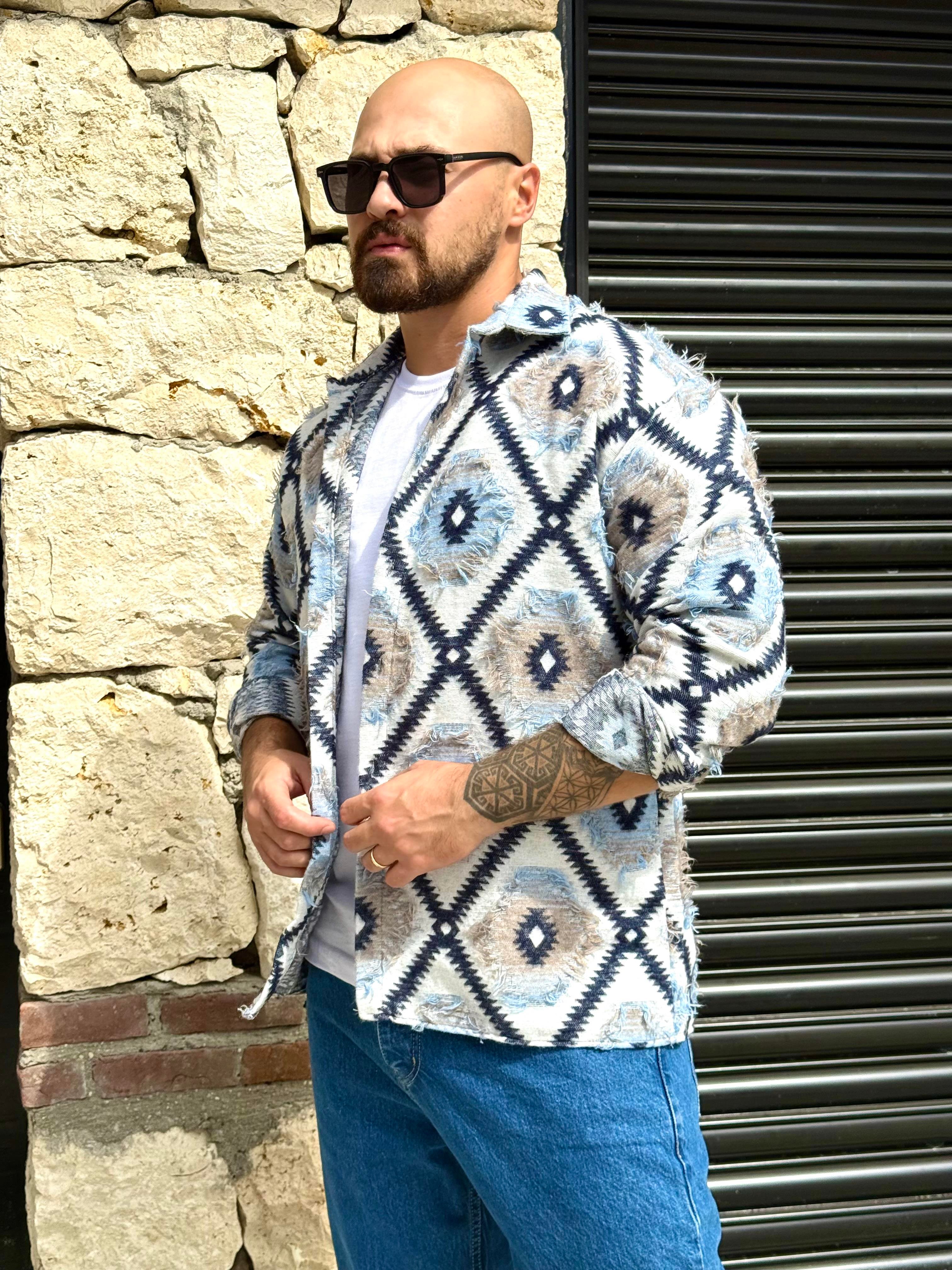 Etnik Kaşe Gömlek (GMM49)