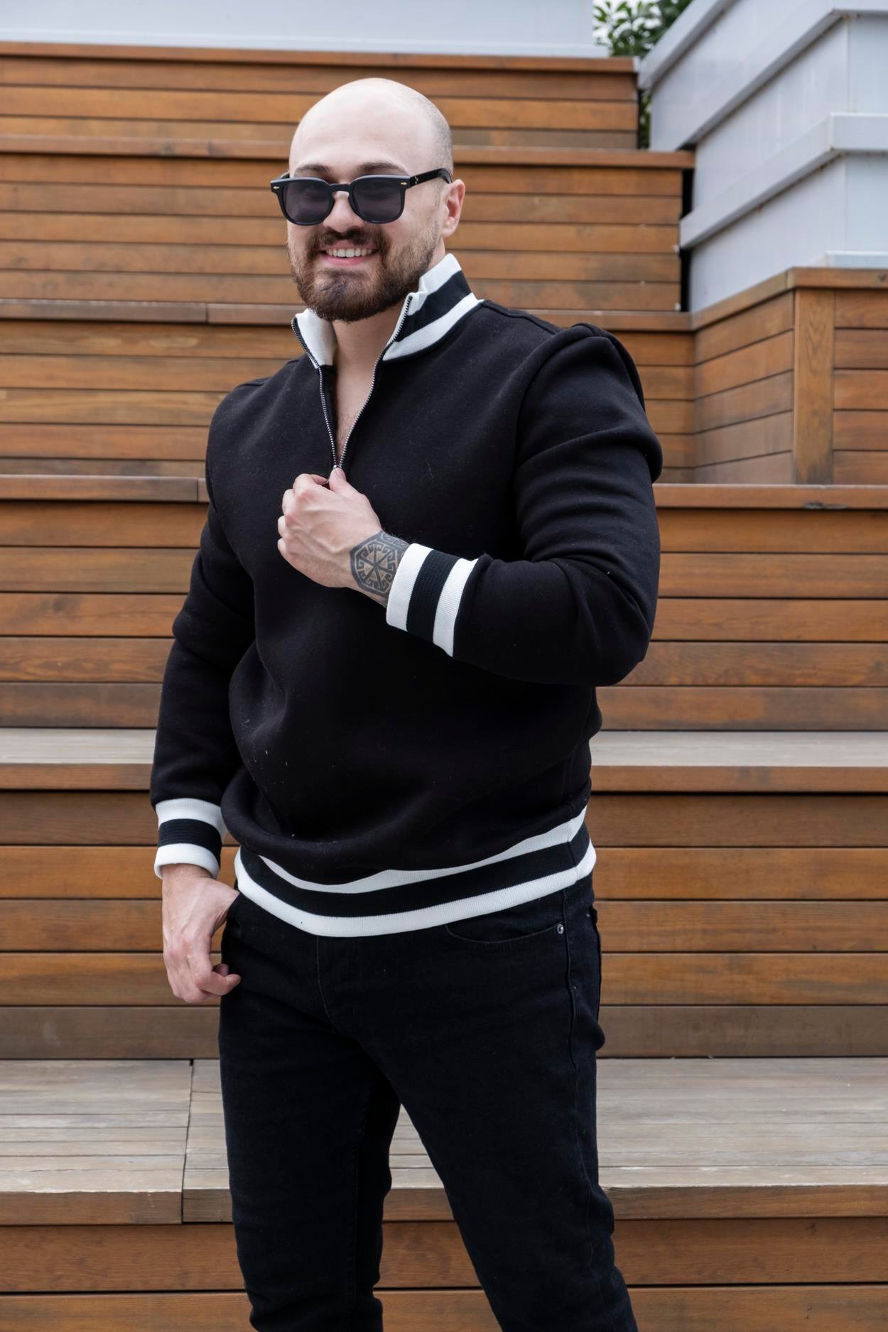 Fermuarlı Üç İplik Sweatshirt (SVTS27)