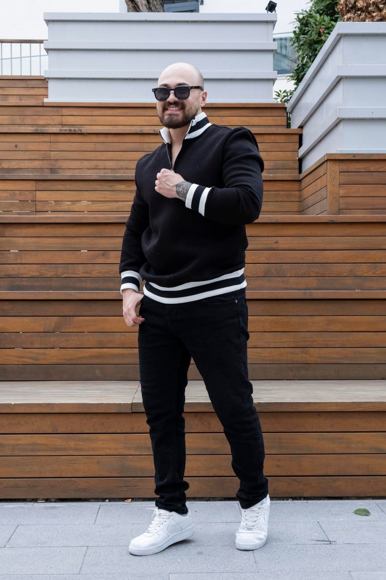 Fermuarlı Üç İplik Sweatshirt (SVTS27)