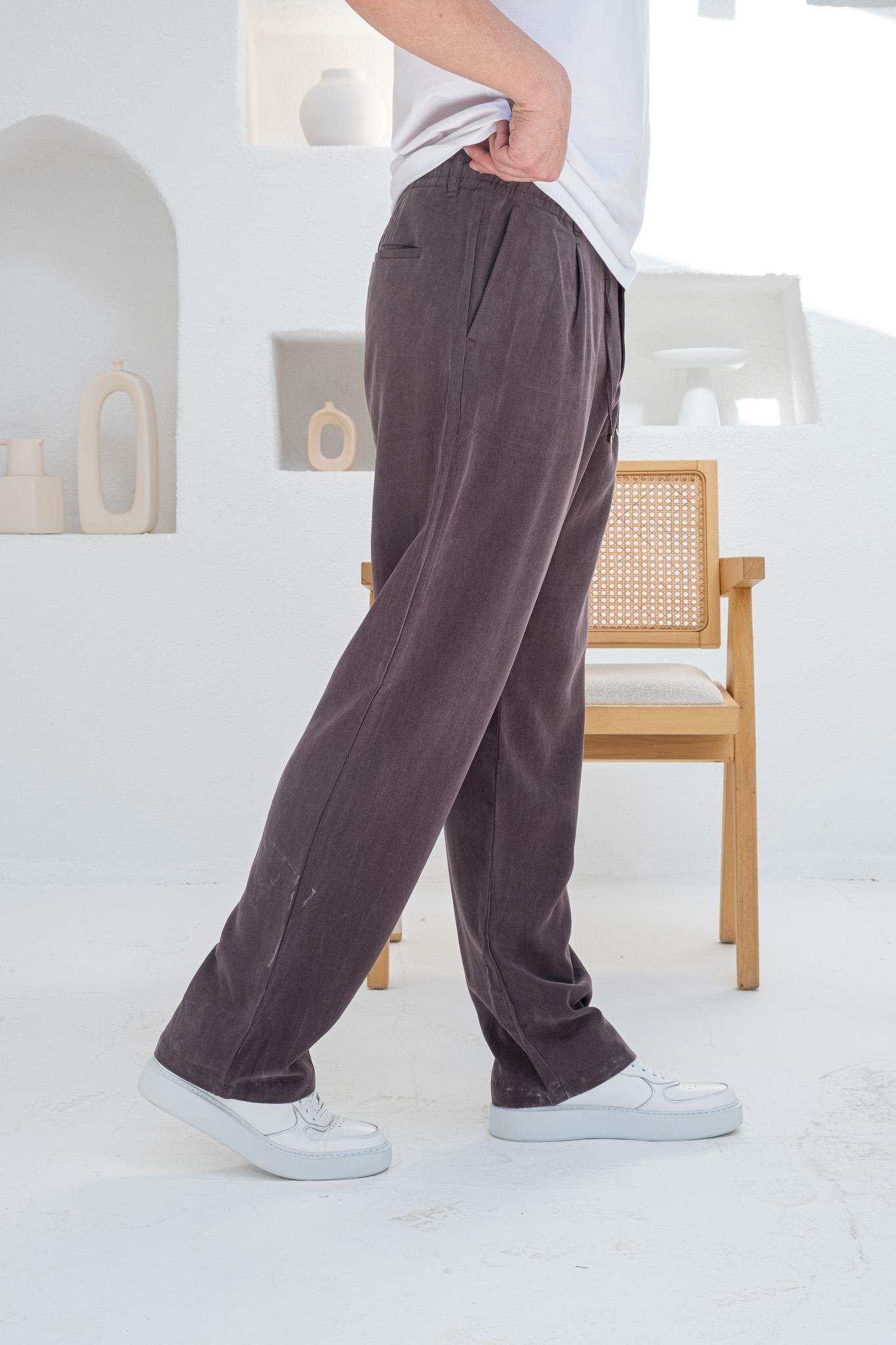 Fırçalı Modal Kumaş Rahat Kalıp Jogger (JGB32)