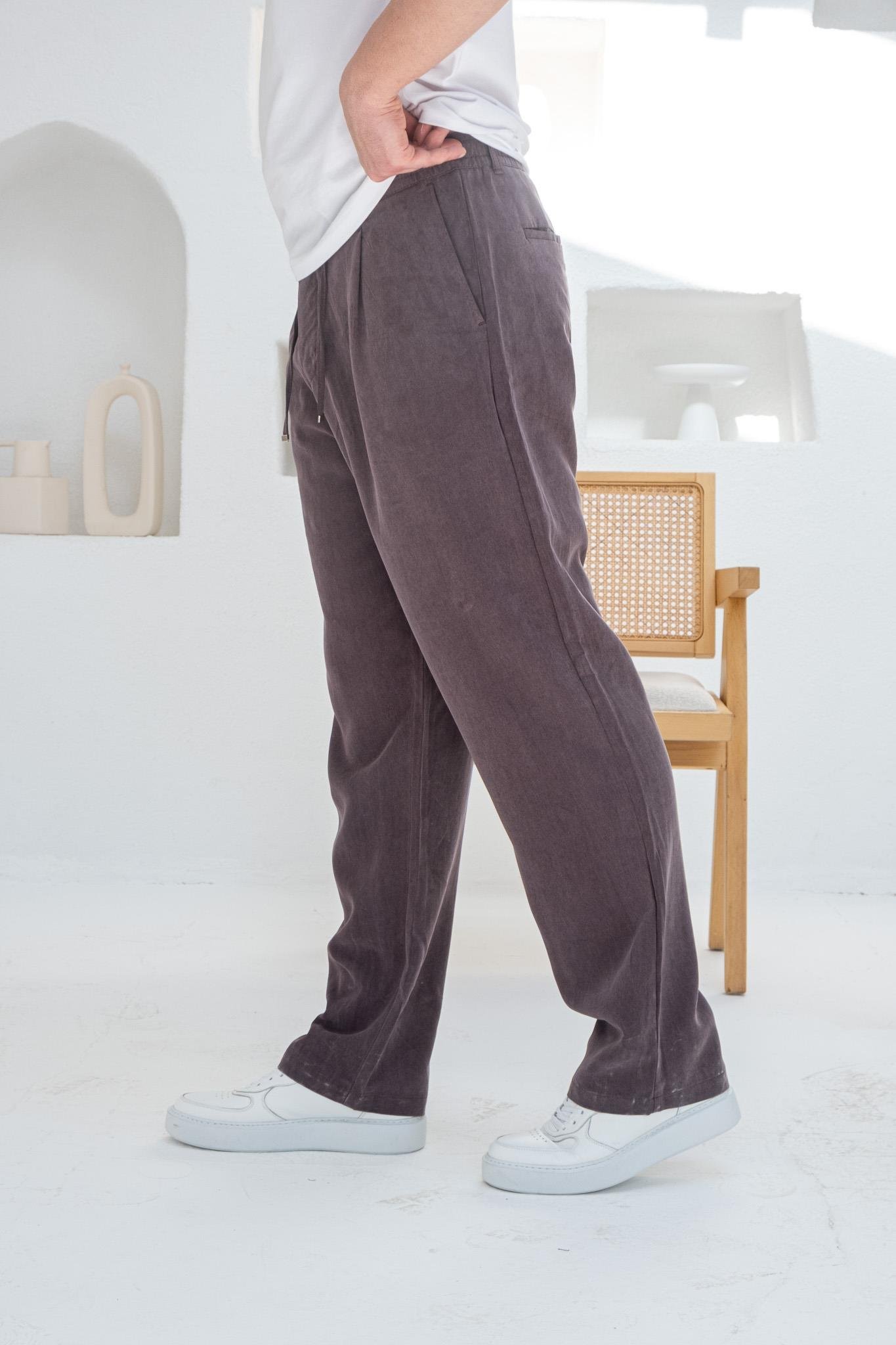 Fırçalı Modal Kumaş Rahat Kalıp Jogger (JGB32)