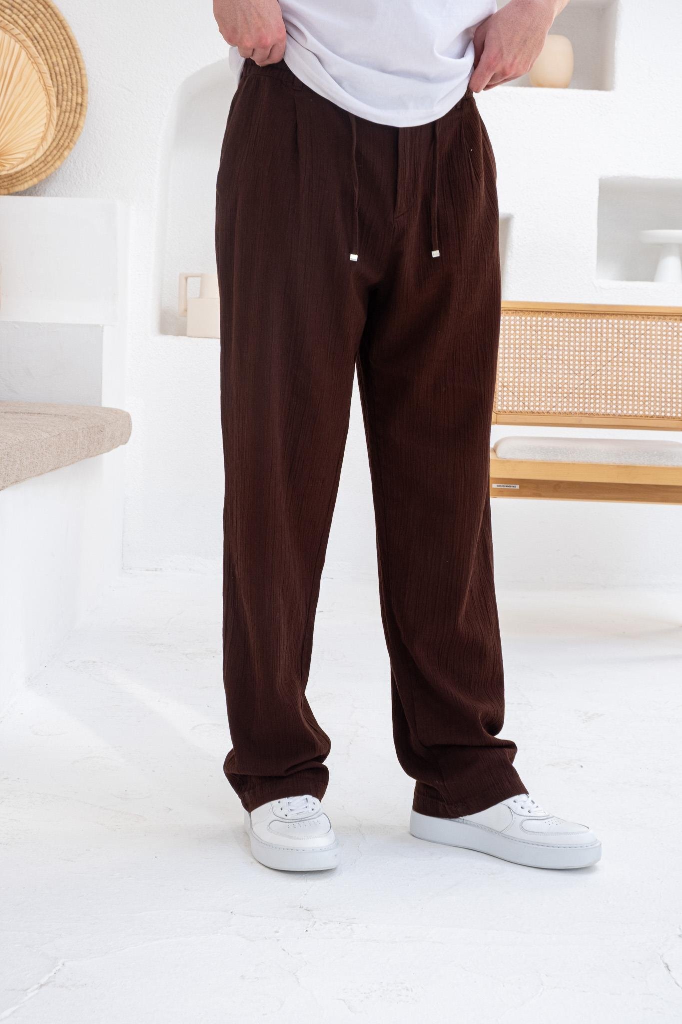 Fırçalı Modal Kumaş Rahat Kalıp Jogger (JGKA33) 